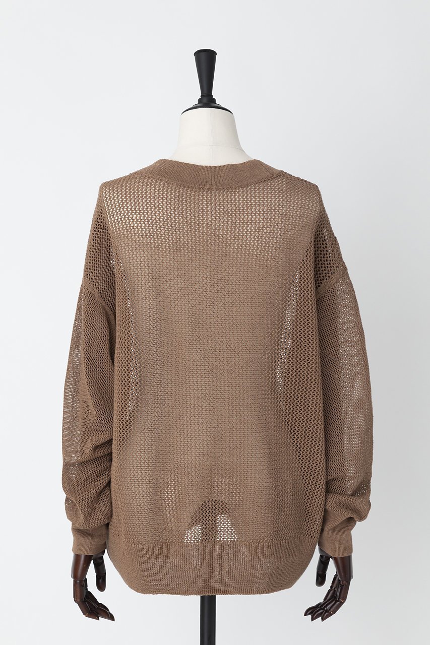 【オーヴィル/EAUVIRE】のワイドカーディガン 人気、トレンドファッション・服の通販 founy(ファニー) 　ファッション　Fashion　レディースファッション　Fashion for Women　トップス・カットソー　Cut & Sew Tops　カーディガン・羽織り　Layered Style Cardigans　シャツ・ブラウス・オフィスカジュアル　Elegant Blouses & Button-Ups　ロングTシャツ・Tシャツ　Longline T-Shirts & Tees　カットソー・ベーシックTシャツ　Cut-and-Sewn Tops / Stretch Tees & Basics　カーディガン　Cardigan, Knitwear　フィット　Fit, Slim Fit　ミックス　Mix, Mixed Style　メッシュ　Mesh, Net Fabric　リネン　Linen, Linen Fabric　ワイド　Wide, Wide Fit　再入荷　Restock / Back in Stock　other-3|ID: prp329100004933026 ipo3291000000037026620