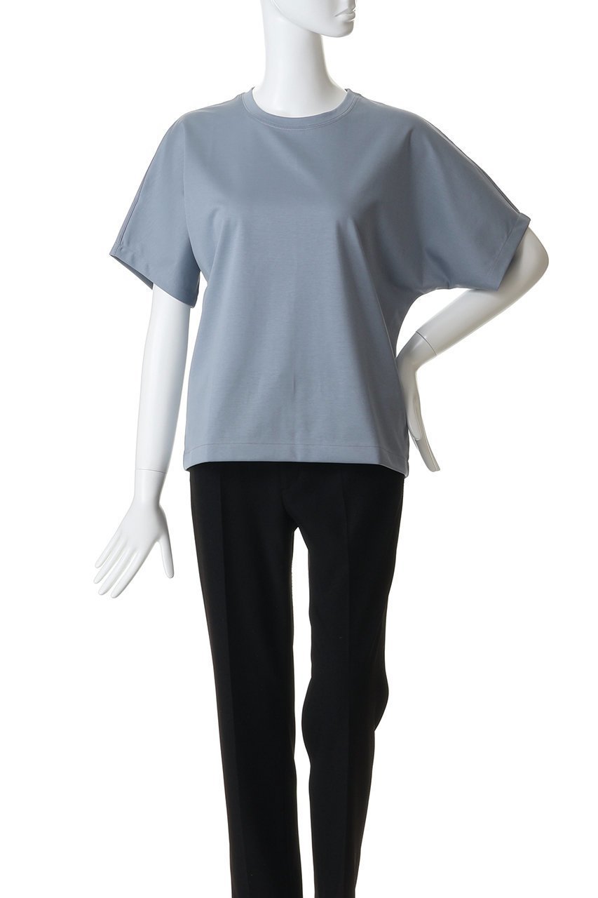 【エブール/ebure】の【4/24 0:00販売開始】【店舗限定】スーピマコットンスタンダード クルーネックカットソー 人気、トレンドファッション・服の通販 founy(ファニー) 　ファッション　Fashion　レディースファッション　Fashion for Women　トップス・カットソー　Cut & Sew Tops　シャツ・ブラウス・オフィスカジュアル　Elegant Blouses & Button-Ups　ロングTシャツ・Tシャツ　Longline T-Shirts & Tees　カットソー・ベーシックTシャツ　Cut-and-Sewn Tops / Stretch Tees & Basics　ショート　Short, Short Length　シルケット　Silket, Silky Cotton　スリーブ　Sleeve, Long Sleeve / Short Sleeve　定番　Standard, Basic Item　other-2|ID: prp329100004933030 ipo3291000000037026648