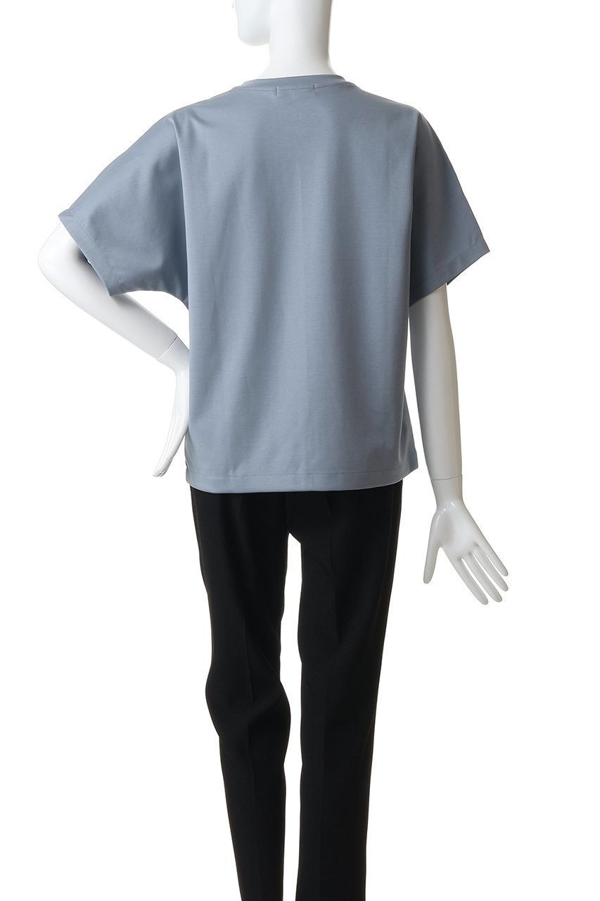 【エブール/ebure】の【4/24 0:00販売開始】【店舗限定】スーピマコットンスタンダード クルーネックカットソー 人気、トレンドファッション・服の通販 founy(ファニー) 　ファッション　Fashion　レディースファッション　Fashion for Women　トップス・カットソー　Cut & Sew Tops　シャツ・ブラウス・オフィスカジュアル　Elegant Blouses & Button-Ups　ロングTシャツ・Tシャツ　Longline T-Shirts & Tees　カットソー・ベーシックTシャツ　Cut-and-Sewn Tops / Stretch Tees & Basics　ショート　Short, Short Length　シルケット　Silket, Silky Cotton　スリーブ　Sleeve, Long Sleeve / Short Sleeve　定番　Standard, Basic Item　other-4|ID: prp329100004933030 ipo3291000000037026650