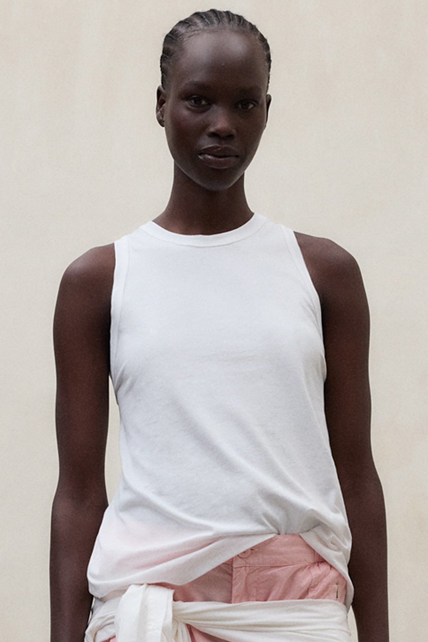 【エコアルフ/ECOALF】のMINDEN Tシャツ / MINDEN T-SHIRT WOMAN インテリア・キッズ・メンズ・レディースファッション・服の通販 founy(ファニー) 　ファッション　Fashion　レディースファッション　Fashion for Women　トップス・カットソー　Cut & Sew Tops　キャミソール&ノースリーブ　Camisoles & Sleeveless Tops　シャツ・ブラウス・オフィスカジュアル　Elegant Blouses & Button-Ups　ロングTシャツ・Tシャツ　Longline T-Shirts & Tees　カットソー・ベーシックTシャツ　Cut-and-Sewn Tops / Stretch Tees & Basics　キャミソール　Camisole, Spaghetti Strap Top　コレクション　Collection, Seasonal Line　タンク　Tank Top, Sleeveless Top　ヴィンテージ　Vintage Style　新作・新入荷　New Arrivals / New In　ホワイト|ID: prp329100004933032 ipo3291000000037026656