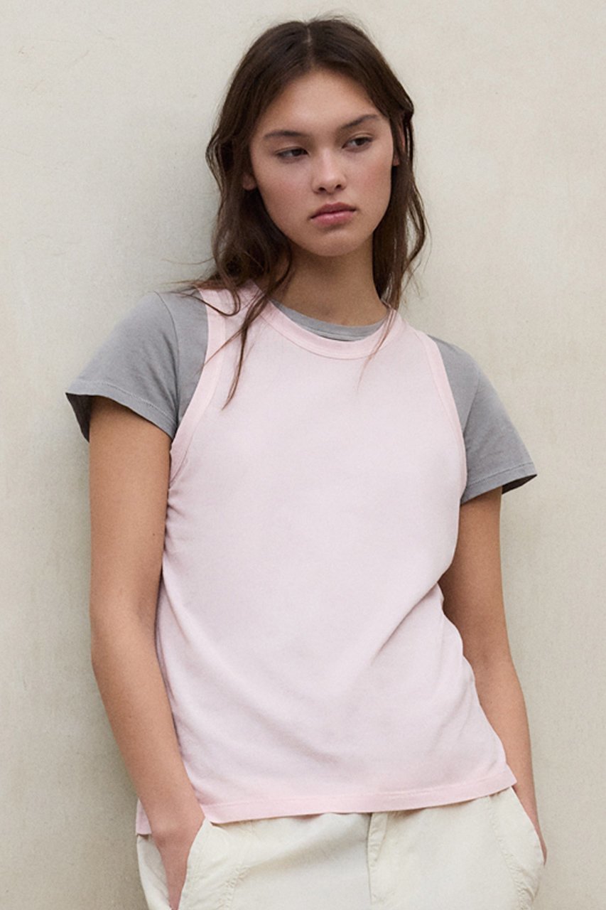 【エコアルフ/ECOALF】のMINDEN Tシャツ / MINDEN T-SHIRT WOMAN インテリア・キッズ・メンズ・レディースファッション・服の通販 founy(ファニー) 　ファッション　Fashion　レディースファッション　Fashion for Women　トップス・カットソー　Cut & Sew Tops　キャミソール&ノースリーブ　Camisoles & Sleeveless Tops　シャツ・ブラウス・オフィスカジュアル　Elegant Blouses & Button-Ups　ロングTシャツ・Tシャツ　Longline T-Shirts & Tees　カットソー・ベーシックTシャツ　Cut-and-Sewn Tops / Stretch Tees & Basics　キャミソール　Camisole, Spaghetti Strap Top　コレクション　Collection, Seasonal Line　タンク　Tank Top, Sleeveless Top　ヴィンテージ　Vintage Style　新作・新入荷　New Arrivals / New In　ピンク|ID: prp329100004933032 ipo3291000000037026657