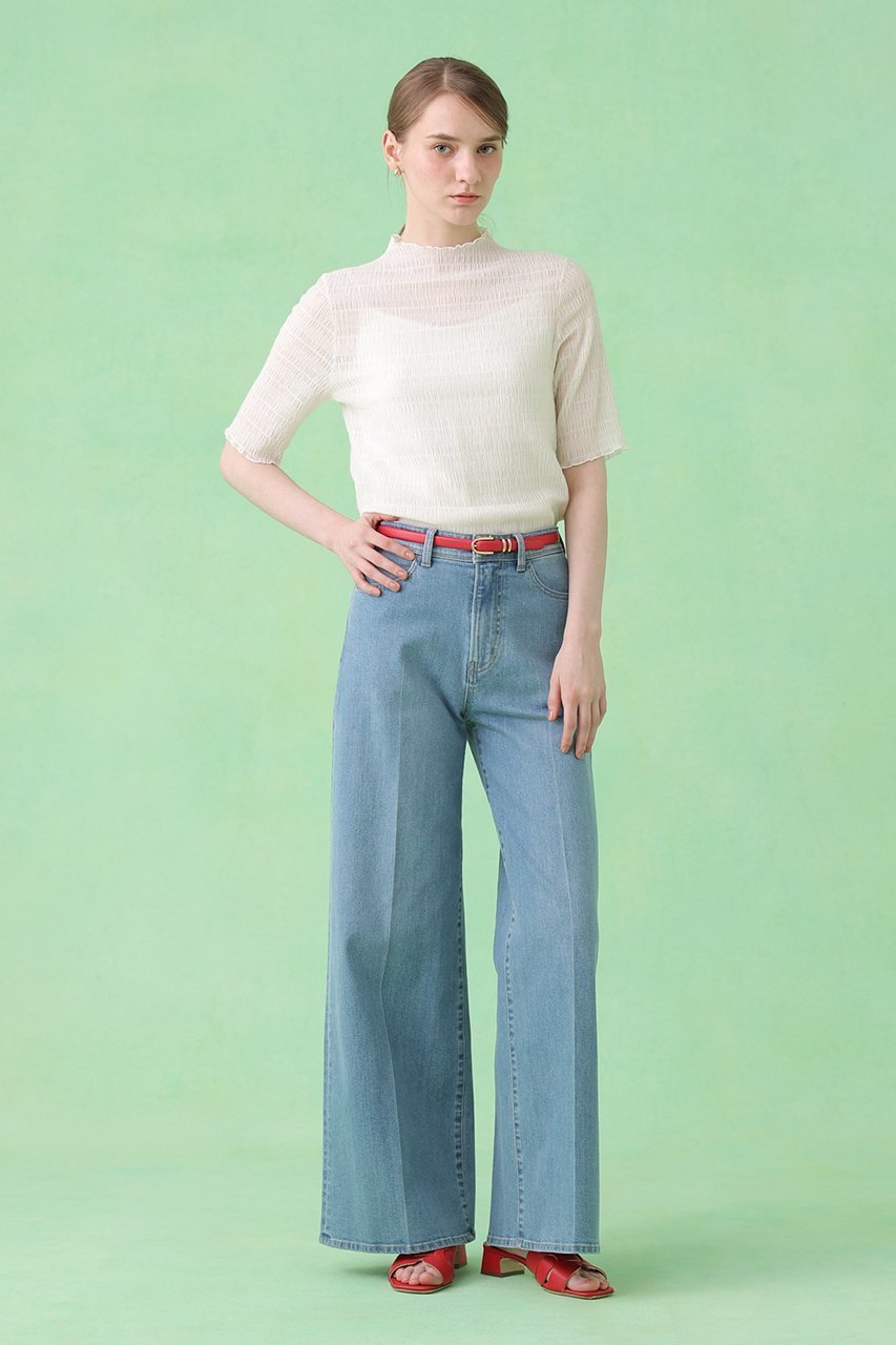 【アナイ/ANAYI】のシャーリング5分袖 プルオーバー 人気、トレンドファッション・服の通販 founy(ファニー) 　ファッション　Fashion　レディースファッション　Fashion for Women　トップス・カットソー　Cut & Sew Tops　シャツ・ブラウス・オフィスカジュアル　Elegant Blouses & Button-Ups　ロングTシャツ・Tシャツ　Longline T-Shirts & Tees　カジュアルプルオーバー・ニットトップス　Pullovers & Knit Tops / Casual Pullovers　カットソー・ベーシックTシャツ　Cut-and-Sewn Tops / Stretch Tees & Basics　おすすめ　Recommended / Our Picks　インナー　Innerwear　カットソー　Cut and Sewn Top　シアー　Sheer, See-Through　シャーリング　Shirring, Ruched　ショート　Short, Short Length　ジャケット　Jacket, Outerwear　ストレッチ　Stretch, Stretchy Fabric　スリーブ　Sleeve, Long Sleeve / Short Sleeve　ボトルネック　Bottle Neck, Mock Neck　新作・新入荷　New Arrivals / New In　other-5|ID: prp329100004933036 ipo3291000000037026689