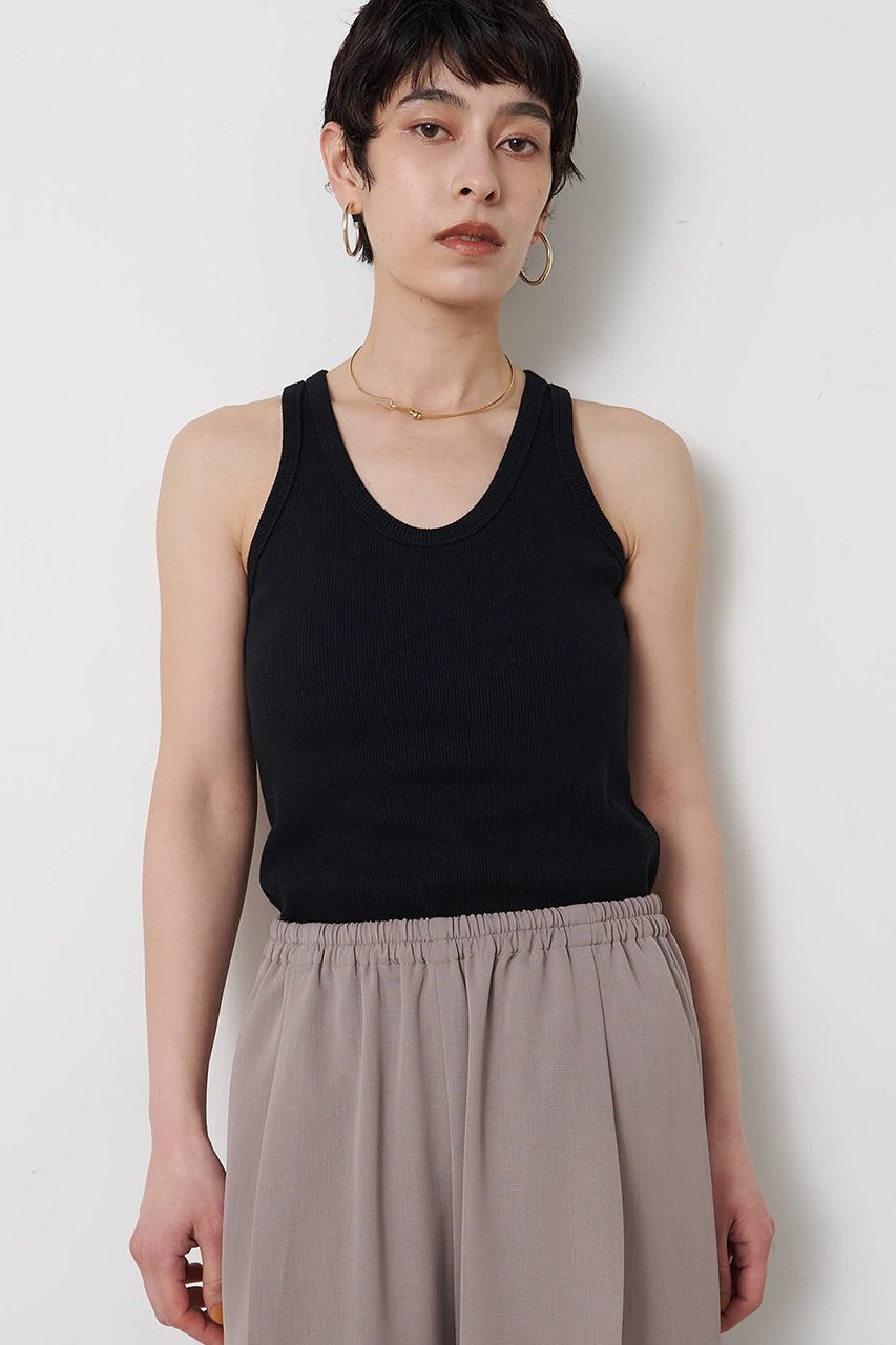 【ウィムガゼット/Whim Gazette】のヴィンテージテレコタンク インテリア・キッズ・メンズ・レディースファッション・服の通販 founy(ファニー) 　ファッション　Fashion　レディースファッション　Fashion for Women　トップス・カットソー　Cut & Sew Tops　キャミソール&ノースリーブ　Camisoles & Sleeveless Tops　シャツ・ブラウス・オフィスカジュアル　Elegant Blouses & Button-Ups　ロングTシャツ・Tシャツ　Longline T-Shirts & Tees　カットソー・ベーシックTシャツ　Cut-and-Sewn Tops / Stretch Tees & Basics　キャミソール　Camisole, Spaghetti Strap Top　コンパクト　Compact, Small Size　タンク　Tank Top, Sleeveless Top　テレコ　Ribbed, Rib Stitch　ベーシック　Basic, Essential　ヴィンテージ　Vintage Style　エレガント 上品　Elegant　ブラック|ID: prp329100004933038 ipo3291000000037026706