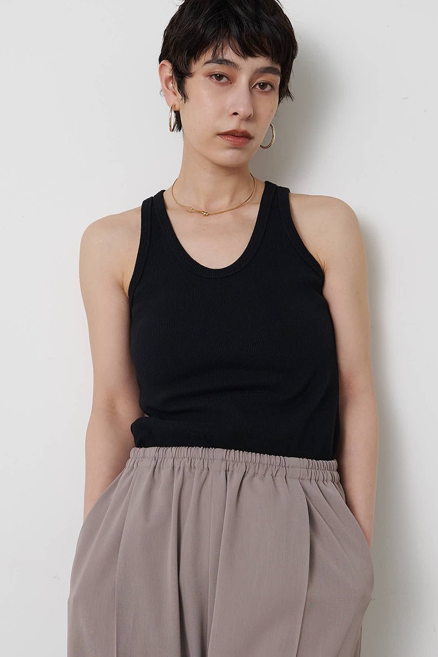 【ウィムガゼット/Whim Gazette】のヴィンテージテレコタンク 人気、トレンドファッション・服の通販 founy(ファニー) 　ファッション　Fashion　レディースファッション　Fashion for Women　トップス・カットソー　Cut & Sew Tops　キャミソール&ノースリーブ　Camisoles & Sleeveless Tops　シャツ・ブラウス・オフィスカジュアル　Elegant Blouses & Button-Ups　ロングTシャツ・Tシャツ　Longline T-Shirts & Tees　カットソー・ベーシックTシャツ　Cut-and-Sewn Tops / Stretch Tees & Basics　キャミソール　Camisole, Spaghetti Strap Top　コンパクト　Compact, Small Size　タンク　Tank Top, Sleeveless Top　テレコ　Ribbed, Rib Stitch　ベーシック　Basic, Essential　ヴィンテージ　Vintage Style　エレガント 上品　Elegant　other-4|ID: prp329100004933038 ipo3291000000037026715