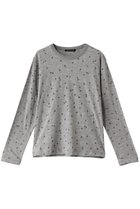 【ミズイロ インド/mizuiro ind】のburn out dots print long T Tシャツ 人気、トレンドファッション・服の通販 founy(ファニー) ファッション Fashion レディースファッション Fashion for Women トップス・カットソー Cut & Sew Tops シャツ・ブラウス・オフィスカジュアル Elegant Blouses & Button-Ups ロングTシャツ・Tシャツ Longline T-Shirts & Tees カットソー・ベーシックTシャツ Cut-and-Sewn Tops / Stretch Tees & Basics インナー Innerwear スリーブ Sleeve, Long Sleeve / Short Sleeve ドット Polka Dot, Dot Pattern フィット Fit, Slim Fit ランダム Random, Irregular ロング Long, Long-Length thumbnail gray|ID: prp329100004933055 ipo3291000000037026834