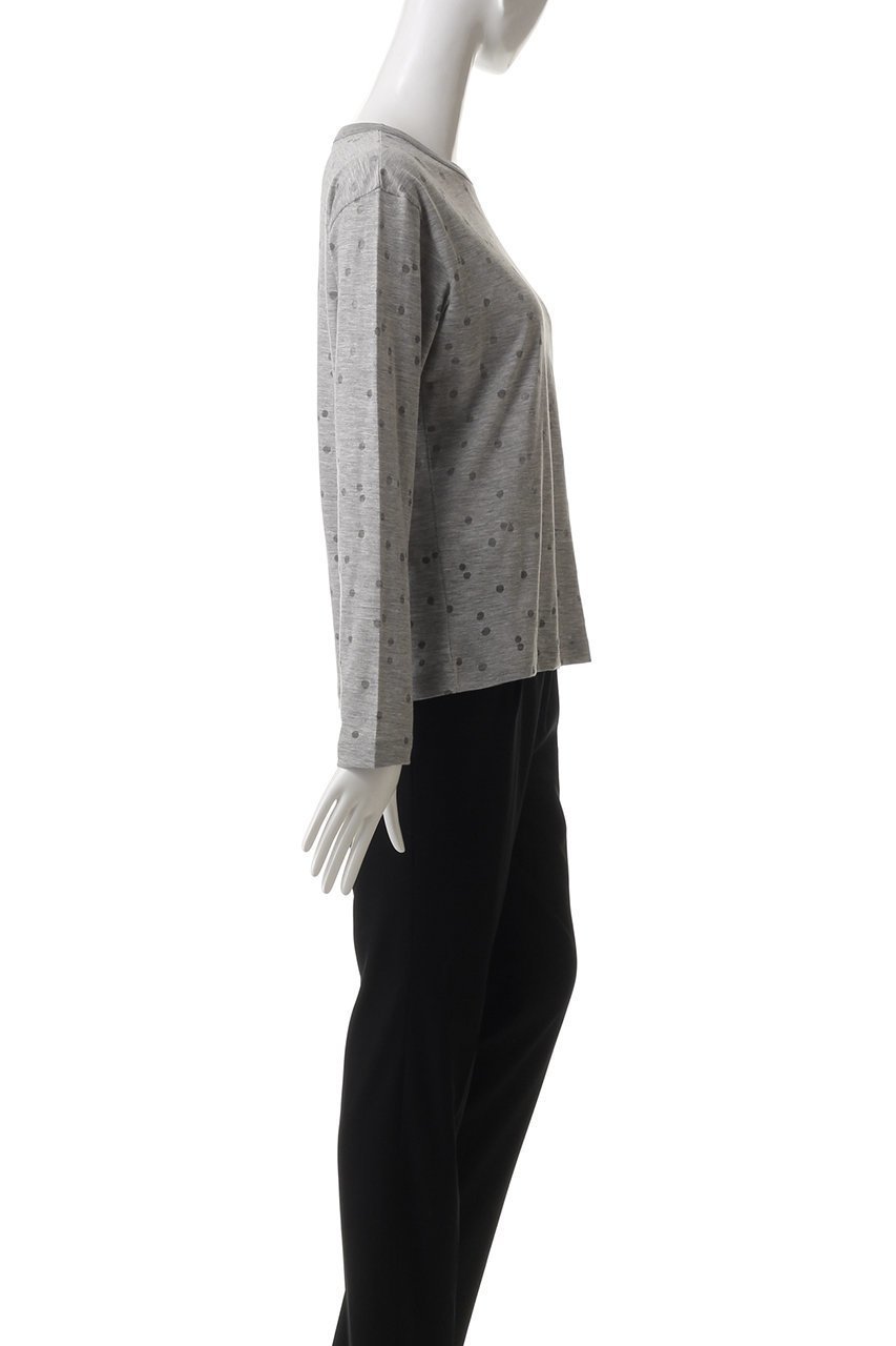 【ミズイロ インド/mizuiro ind】のburn out dots print long T Tシャツ 人気、トレンドファッション・服の通販 founy(ファニー) 　ファッション　Fashion　レディースファッション　Fashion for Women　トップス・カットソー　Cut & Sew Tops　シャツ・ブラウス・オフィスカジュアル　Elegant Blouses & Button-Ups　ロングTシャツ・Tシャツ　Longline T-Shirts & Tees　カットソー・ベーシックTシャツ　Cut-and-Sewn Tops / Stretch Tees & Basics　インナー　Innerwear　スリーブ　Sleeve, Long Sleeve / Short Sleeve　ドット　Polka Dot, Dot Pattern　フィット　Fit, Slim Fit　ランダム　Random, Irregular　ロング　Long, Long-Length　other-3|ID: prp329100004933055 ipo3291000000037026842