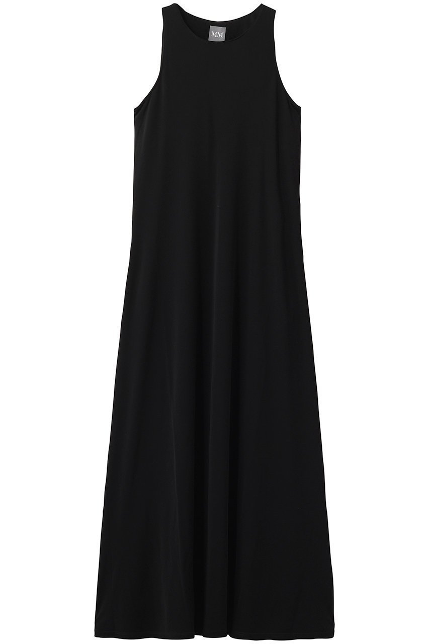 【マックスマーラ/Max Mara】の【MM】BOSSO ノースリーブジャージードレス インテリア・キッズ・メンズ・レディースファッション・服の通販 founy(ファニー) 　ファッション　Fashion　レディースファッション　Fashion for Women　ワンピース　Dresses　フォーマル・パーティードレス・結婚式用ドレス　Elegant & Casual Dresses　チュニック　Tunic Tops & Dresses　シンプル　Simple, Minimal　チュニック　Tunic, Long Top　ドレス　Dress, One-Piece　ドレープ　Drape, Draping Fabric　ノースリーブ　Sleeveless, No-Sleeve　リゾート　Resort, Vacation Style　ロング　Long, Long-Length　新作・新入荷　New Arrivals / New In　ブラック|ID: prp329100004933059 ipo3291000000037026863