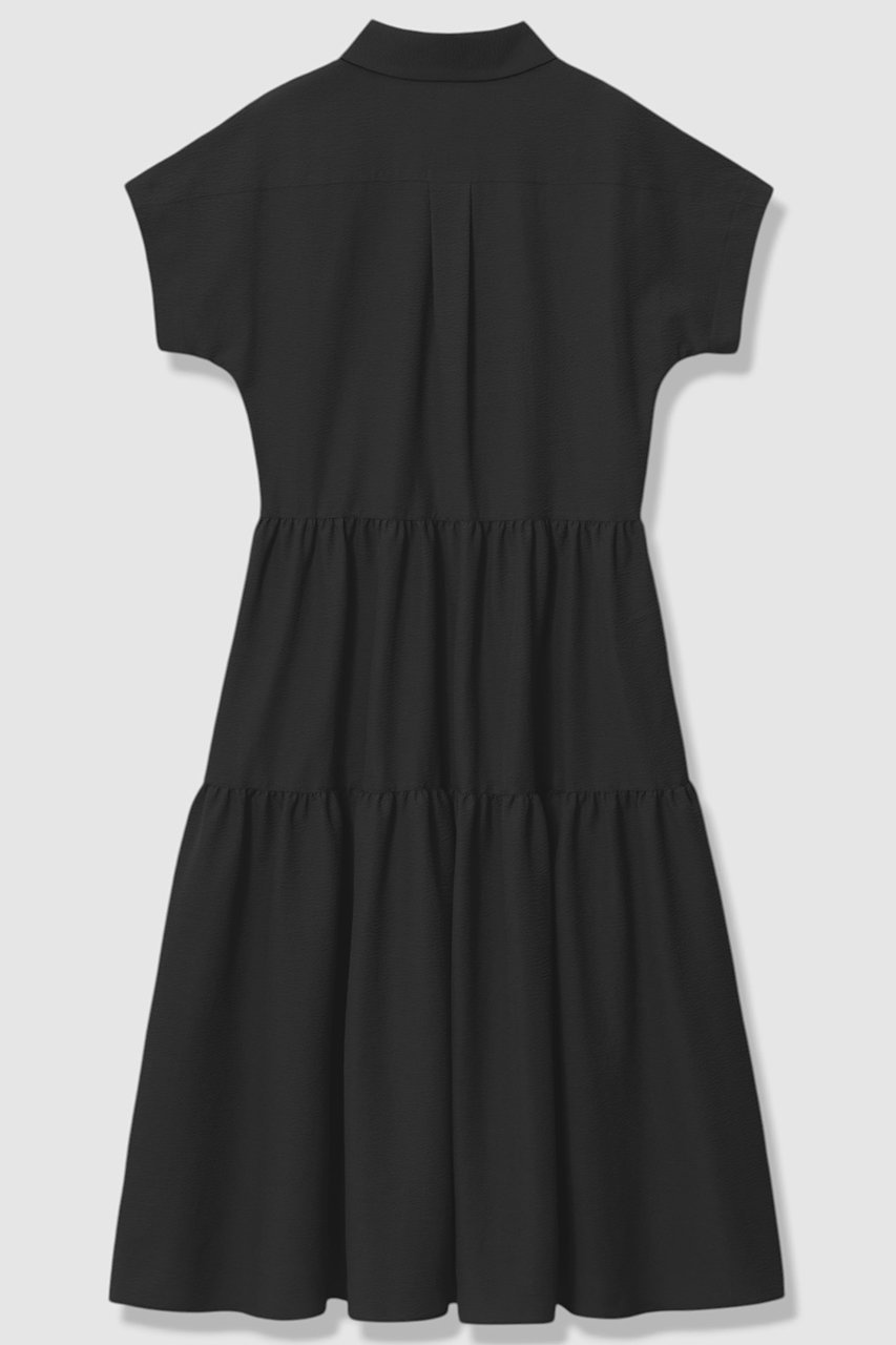 【アナイ/ANAYI】のラミーサッカーティアードシャツ ワンピース 人気、トレンドファッション・服の通販 founy(ファニー) 　ファッション　Fashion　レディースファッション　Fashion for Women　ワンピース　Dresses　シャツワンピース / 1枚で着映えコーデ　Shirt Dresses　チュニック　Tunic Tops & Dresses　エレガント 上品　Elegant　サッカー　Seersucker, Summer Fabric　スタイリッシュ　Stylish, Fashionable　ストレッチ　Stretch, Stretchy Fabric　スリーブ　Sleeve, Long Sleeve / Short Sleeve　チュニック　Tunic, Long Top　ティアードスカート　Tiered Skirt, Flounced Skirt　フレンチ　French, French Style　リネン　Linen, Linen Fabric　リボン　Ribbon, Bow　リュクス　Luxury, Elegant, High-End, Chic　ロング　Long, Long-Length　夏　Summer　新作・新入荷　New Arrivals / New In　other-2|ID: prp329100004933063 ipo3291000000037026891