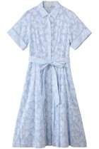 【ブルックス ブラザーズ/Brooks Brothers】のコットン ジャカード ショートスリーブシャツドレス ブルー|ID: prp329100004933072 ipo3291000000037026942