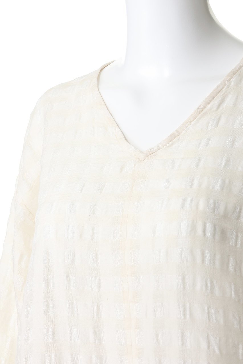 【プリスティン/PRISTINE】のシャドウチェックVネックフレアチュニック 人気、トレンドファッション・服の通販 founy(ファニー) 　ファッション　Fashion　レディースファッション　Fashion for Women　ワンピース　Dresses　チュニック　Tunic Tops & Dresses　エアリー　Airy Texture　チュニック　Tunic, Long Top　フレア　Flare, Flared　エレガント 上品　Elegant　夏　Summer　新作・新入荷　New Arrivals / New In　春　Spring　S/S・春夏　SS, Spring/Summer, Warm Season　other-5|ID: prp329100004933073 ipo3291000000037026957