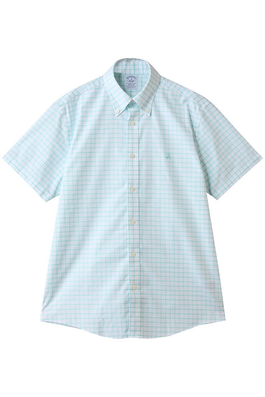 【ブルックス ブラザーズ/Brooks Brothers / MEN】の【MEN】ノンアイロン ストレッチオックスフォード GFロゴ シーズナルパターン ショートスリーブスポーツシャツ Regular Fit 人気、トレンドファッション・服の通販 founy(ファニー) 　ファッション　Fashion　メンズファッション　Fashion for Men　ショート　Short, Short Length　ストレッチ　Stretch, Stretchy Fabric　スリーブ　Sleeve, Long Sleeve / Short Sleeve　ビジネス 仕事 通勤　Business / Work / Commuting　半袖　Short Sleeve, Half Sleeve　新作・新入荷　New Arrivals / New In　 other-1|ID: prp329100004933083 ipo3291000000037027023