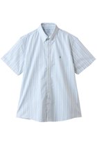 【ブルックス ブラザーズ/Brooks Brothers / MEN】の【MEN】ノンアイロン ストレッチオックスフォード GFロゴ シーズナルパターン ショートスリーブスポーツシャツ Regular Fit ストライプ|ID: prp329100004933083 ipo3291000000037241122