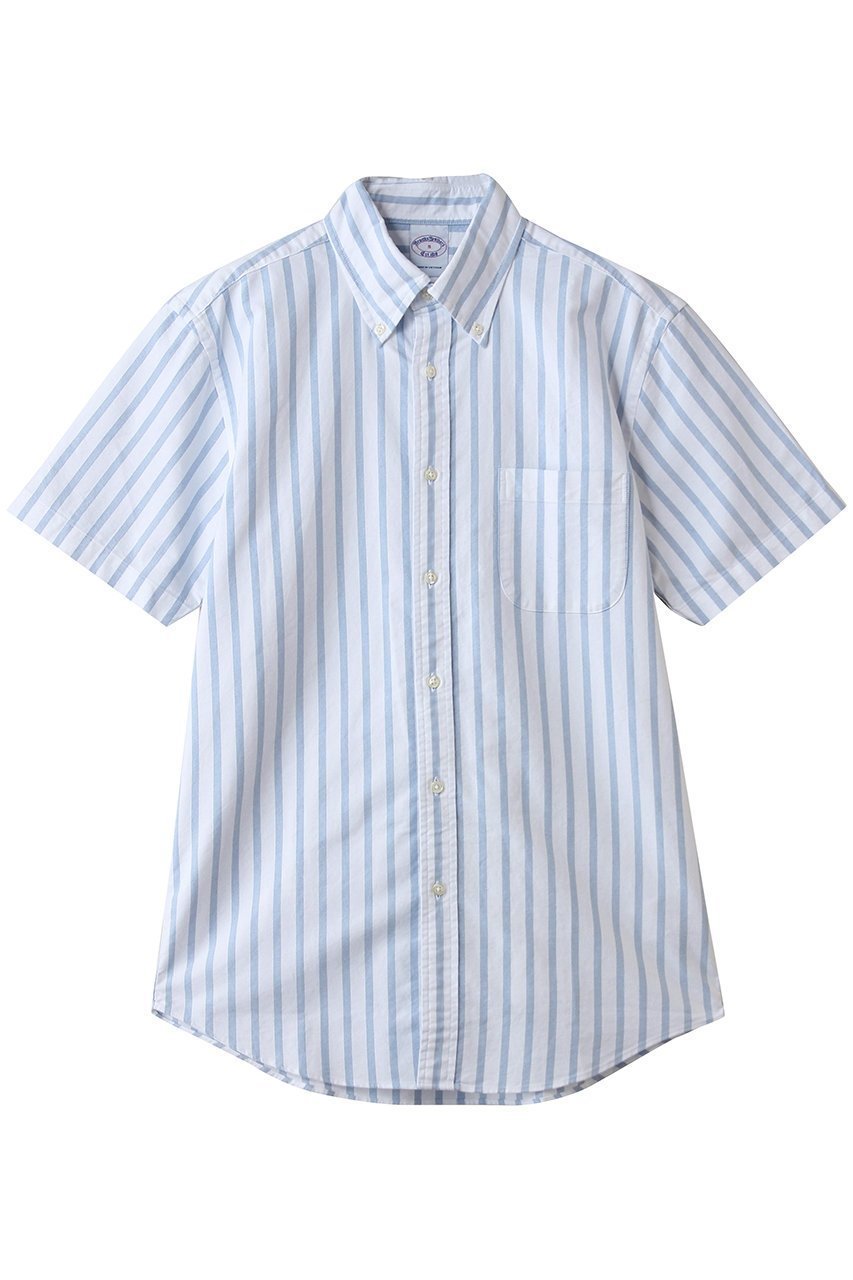 【ブルックス ブラザーズ/Brooks Brothers / MEN】の【MEN】コットン オックスフォード ストライプ ショートスリーブ フライデーシャツ 人気、トレンドファッション・服の通販 founy(ファニー) 　ファッション　Fashion　メンズファッション　Fashion for Men　ウォッシュ　Washed Finish　ショート　Short, Short Length　ストライプ　Stripe, Striped Pattern　スリーブ　Sleeve, Long Sleeve / Short Sleeve　バランス　Balance, Style Balance　ヴィンテージ　Vintage Style　新作・新入荷　New Arrivals / New In　 other-1|ID: prp329100004933086 ipo3291000000037027038