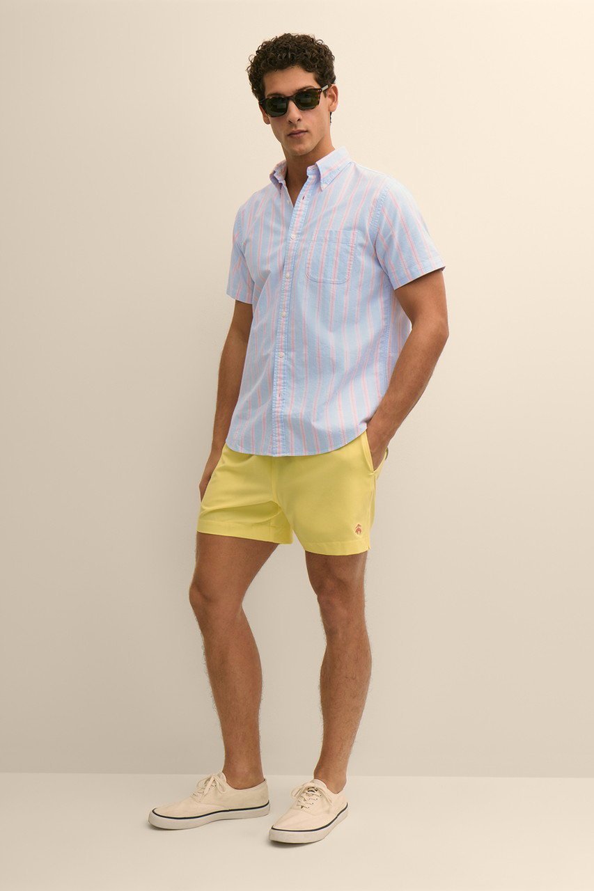 【ブルックス ブラザーズ/Brooks Brothers / MEN】の【MEN】コットン オックスフォード ストライプ ショートスリーブ フライデーシャツ 人気、トレンドファッション・服の通販 founy(ファニー) 　ファッション　Fashion　メンズファッション　Fashion for Men　ウォッシュ　Washed Finish　ショート　Short, Short Length　ストライプ　Stripe, Striped Pattern　スリーブ　Sleeve, Long Sleeve / Short Sleeve　バランス　Balance, Style Balance　ヴィンテージ　Vintage Style　新作・新入荷　New Arrivals / New In　other-6|ID: prp329100004933086 ipo3291000000037027050