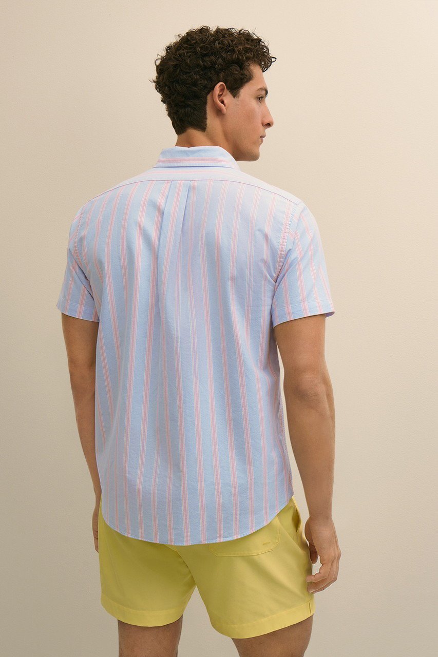 【ブルックス ブラザーズ/Brooks Brothers / MEN】の【MEN】コットン オックスフォード ストライプ ショートスリーブ フライデーシャツ 人気、トレンドファッション・服の通販 founy(ファニー) 　ファッション　Fashion　メンズファッション　Fashion for Men　ウォッシュ　Washed Finish　ショート　Short, Short Length　ストライプ　Stripe, Striped Pattern　スリーブ　Sleeve, Long Sleeve / Short Sleeve　バランス　Balance, Style Balance　ヴィンテージ　Vintage Style　新作・新入荷　New Arrivals / New In　other-8|ID: prp329100004933086 ipo3291000000037027052