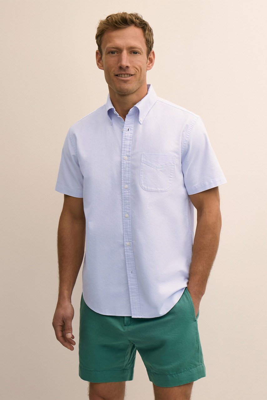 【ブルックス ブラザーズ/Brooks Brothers / MEN】の【MEN】コットン オックスフォード ショートスリーブ フライデーシャツ 人気、トレンドファッション・服の通販 founy(ファニー) 　ファッション　Fashion　メンズファッション　Fashion for Men　ウォッシュ　Washed Finish　ショート　Short, Short Length　スリーブ　Sleeve, Long Sleeve / Short Sleeve　バランス　Balance, Style Balance　ヴィンテージ　Vintage Style　新作・新入荷　New Arrivals / New In　other-8|ID: prp329100004933088 ipo3291000000037027073