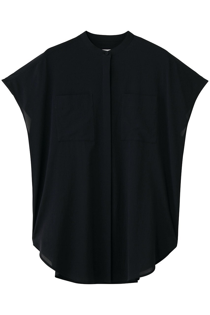 【ブルックス ブラザーズ/Brooks Brothers】のコットンボイル ダブルポケット リラックスフィット ノースリーブブラウス インテリア・キッズ・メンズ・レディースファッション・服の通販 founy(ファニー) 　ファッション　Fashion　レディースファッション　Fashion for Women　トップス・カットソー　Cut & Sew Tops　キャミソール&ノースリーブ　Camisoles & Sleeveless Tops　シャツ・ブラウス・オフィスカジュアル　Elegant Blouses & Button-Ups　エレガント 上品　Elegant　シアー　Sheer, See-Through　ダブル　Double, Double-Breasted　ノースリーブ　Sleeveless, No-Sleeve　フィット　Fit, Slim Fit　フラップ　Flap, Flap Pocket　フロント　Front, Front Design　ポケット　Pocket, Pocket Detail　ラウンド　Round, Round Neck　リラックス　Relax, Relaxed Fit　夏　Summer　新作・新入荷　New Arrivals / New In　ネイビー|ID: prp329100004933091 ipo3291000000037027077