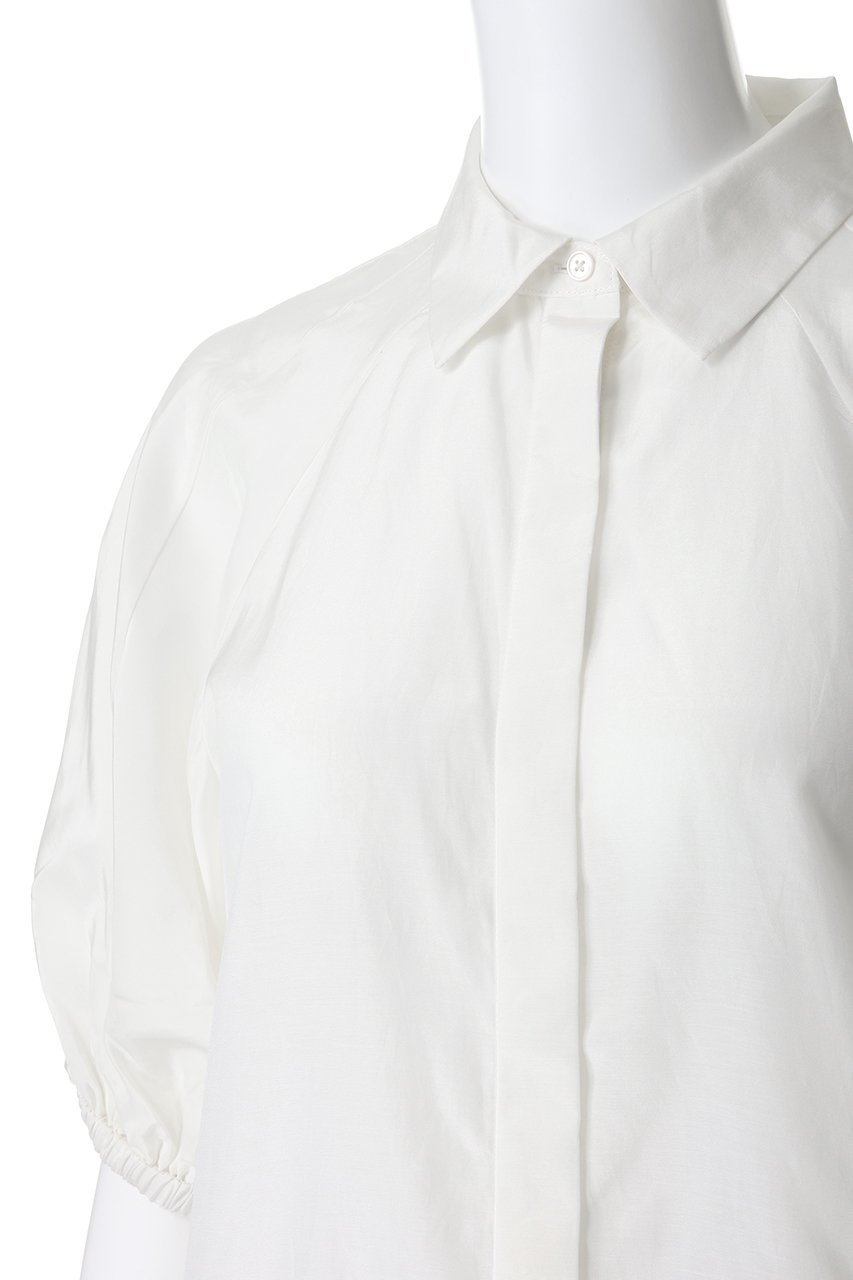 【ブルックス ブラザーズ/Brooks Brothers】のシルク/コットン バブルスリーブ ブラウス 人気、トレンドファッション・服の通販 founy(ファニー) 　ファッション　Fashion　レディースファッション　Fashion for Women　トップス・カットソー　Cut & Sew Tops　シャツ・ブラウス・オフィスカジュアル　Elegant Blouses & Button-Ups　おすすめ　Recommended / Our Picks　エレガント 上品　Elegant　ショート　Short, Short Length　シルク　Silk, 100% Silk　スリーブ　Sleeve, Long Sleeve / Short Sleeve　ハーフ　Half, Half-Length　フェミニン　Feminine, Girly　フレア　Flare, Flared　フロント　Front, Front Design　ボトム　Bottoms, Lower Wear　ポケット　Pocket, Pocket Detail　マニッシュ　Mannish, Boyish　ワイド　Wide, Wide Fit　半袖　Short Sleeve, Half Sleeve　新作・新入荷　New Arrivals / New In　無地　Plain, Solid Color　other-5|ID: prp329100004933092 ipo3291000000037027089