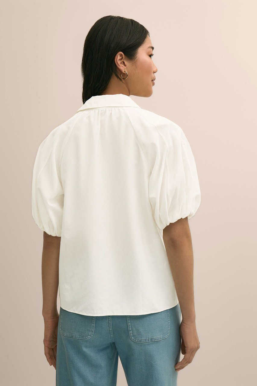 【ブルックス ブラザーズ/Brooks Brothers】のシルク/コットン バブルスリーブ ブラウス 人気、トレンドファッション・服の通販 founy(ファニー) 　ファッション　Fashion　レディースファッション　Fashion for Women　トップス・カットソー　Cut & Sew Tops　シャツ・ブラウス・オフィスカジュアル　Elegant Blouses & Button-Ups　おすすめ　Recommended / Our Picks　エレガント 上品　Elegant　ショート　Short, Short Length　シルク　Silk, 100% Silk　スリーブ　Sleeve, Long Sleeve / Short Sleeve　ハーフ　Half, Half-Length　フェミニン　Feminine, Girly　フレア　Flare, Flared　フロント　Front, Front Design　ボトム　Bottoms, Lower Wear　ポケット　Pocket, Pocket Detail　マニッシュ　Mannish, Boyish　ワイド　Wide, Wide Fit　半袖　Short Sleeve, Half Sleeve　新作・新入荷　New Arrivals / New In　無地　Plain, Solid Color　other-8|ID: prp329100004933092 ipo3291000000037027092