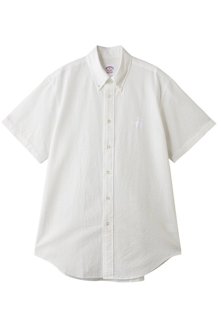 【ブルックス ブラザーズ/Brooks Brothers / MEN】の【MEN】 オンラインストア限定 コットン ビッグGFロゴ シアサッカー ショートスリーブ カジュアルシャツ Traditional Fit インテリア・キッズ・メンズ・レディースファッション・服の通販 founy(ファウニー) https://founy.com/ ファッション Fashion メンズファッション Fashion for Men ショート Short, Short Length スポーツ Sports, Activewear スリーブ Sleeve, Long Sleeve / Short Sleeve センター Center, Center Line ダウン Down, Puffer ビッグ Big, Oversized フィット Fit, Slim Fit プリーツ Pleats, Pleated ボックス Boxy, Box Shape ポケット Pocket, Pocket Detail 半袖 Short Sleeve, Half Sleeve 夏 Summer |ID: prp329100004933096 ipo3291000000037027113