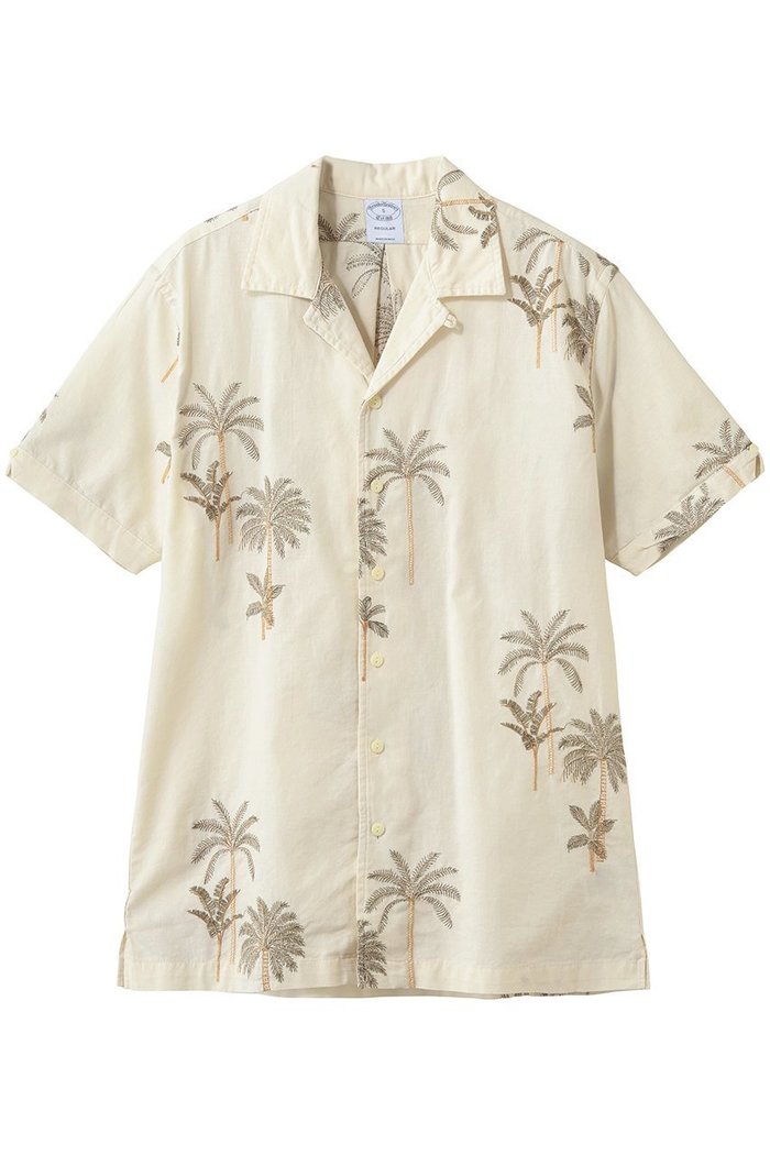【ブルックス ブラザーズ/Brooks Brothers / MEN】の【MEN】コットン/リネン パームツリーエンブロイダリー オープンカラーシャツ Regular Fit インテリア・キッズ・メンズ・レディースファッション・服の通販 founy(ファウニー) https://founy.com/ ファッション Fashion メンズファッション Fashion for Men インド Indian Textile ショート Short, Short Length スリット Slit, Slit Detail スリーブ Sleeve, Long Sleeve / Short Sleeve センター Center, Center Line テクスチャー Texture, Textured Fabric パターン Pattern, Design Print フィット Fit, Slim Fit ブロック Block, Solid Block Pattern プリント Print, Printed Pattern プリーツ Pleats, Pleated ボックス Boxy, Box Shape ポケット Pocket, Pocket Detail 半袖 Short Sleeve, Half Sleeve モチーフ Motif, Design Theme リネン Linen, Linen Fabric レギュラー Regular, Standard Fit 夏 Summer 新作・新入荷 New Arrivals / New In |ID: prp329100004933099 ipo3291000000037241148