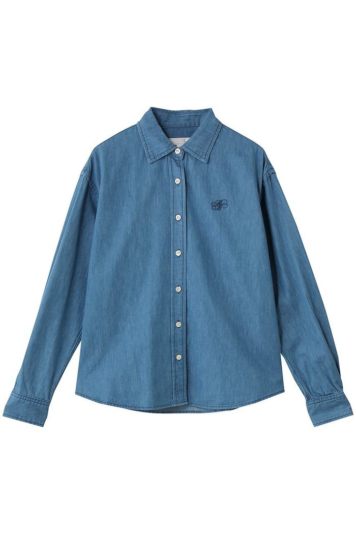 【ブルックス ブラザーズ/Brooks Brothers】の【Double B Collection】 コットン ライトウェイトデニム BBロゴ オーバーサイズシャツ インテリア・キッズ・メンズ・レディースファッション・服の通販 founy(ファニー) https://founy.com/ ファッション Fashion レディースファッション Fashion for Women トップス・カットソー Cut & Sew Tops シャツ・ブラウス・オフィスカジュアル Elegant Blouses & Button-Ups 春 Spring スリーブ Sleeve, Long Sleeve / Short Sleeve セーター Sweater, Knitwear デニム Denim, Jeans Material トレンド Trend, Trending Now 長袖 Long Sleeve, Full Sleeve バランス Balance, Style Balance ポケット Pocket, Pocket Detail ロング Long, Long-Length ワンポイント One Point, Statement Accent S/S・春夏 SS, Spring/Summer, Warm Season おすすめ Recommended / Our Picks 夏 Summer 新作・新入荷 New Arrivals / New In |ID: prp329100004933102 ipo3291000000037027154