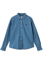 【ブルックス ブラザーズ/Brooks Brothers】の【Double B Collection】 コットン ライトウェイトデニム BBロゴ オーバーサイズシャツ ブルー|ID: prp329100004933102 ipo3291000000037027155