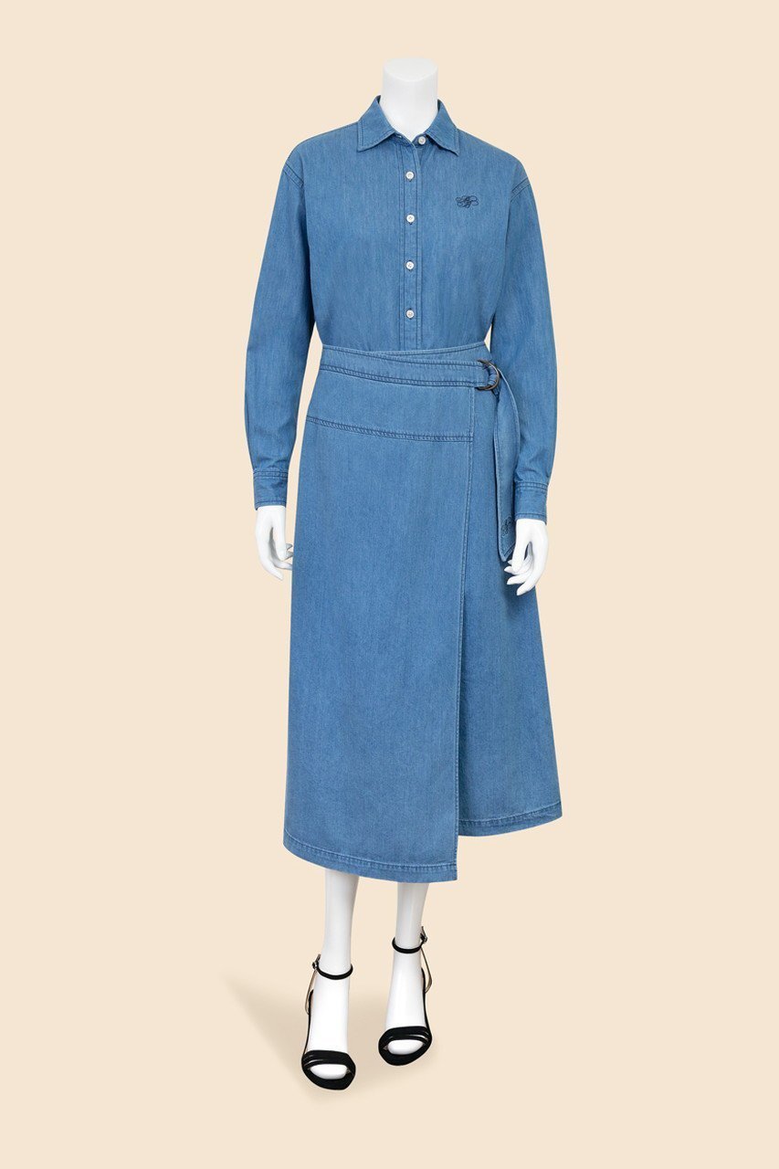 【ブルックス ブラザーズ/Brooks Brothers】の【Double B Collection】 コットン ライトウェイトデニム BBロゴ オーバーサイズシャツ 人気、トレンドファッション・服の通販 founy(ファニー) 　ファッション　Fashion　レディースファッション　Fashion for Women　トップス・カットソー　Cut & Sew Tops　シャツ・ブラウス・オフィスカジュアル　Elegant Blouses & Button-Ups　春　Spring　スリーブ　Sleeve, Long Sleeve / Short Sleeve　セーター　Sweater, Knitwear　デニム　Denim, Jeans Material　トレンド　Trend, Trending Now　長袖　Long Sleeve, Full Sleeve　バランス　Balance, Style Balance　ポケット　Pocket, Pocket Detail　ロング　Long, Long-Length　ワンポイント　One Point, Statement Accent　S/S・春夏　SS, Spring/Summer, Warm Season　おすすめ　Recommended / Our Picks　夏　Summer　新作・新入荷　New Arrivals / New In　other-6|ID: prp329100004933102 ipo3291000000037027165