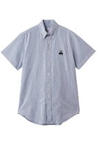 【ブルックス ブラザーズ/Brooks Brothers / MEN】の【MEN】 オンラインストア限定 コットン ビッグGFロゴ シアサッカー ショートスリーブ カジュアルシャツ Traditional Fit ブルー|ID: prp329100004933109 ipo3291000000037241199