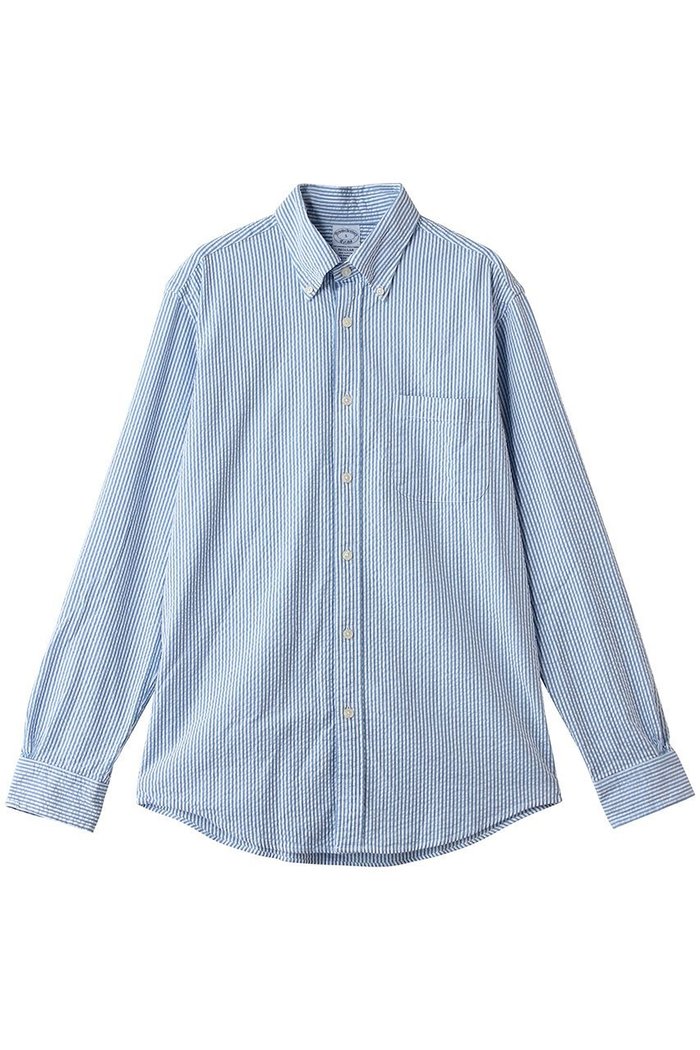 【ブルックス ブラザーズ/Brooks Brothers / MEN】の【MEN】ストレッチコットン シアサッカー ストライプ カジュアルシャツ Regular Fit インテリア・キッズ・メンズ・レディースファッション・服の通販 founy(ファウニー) https://founy.com/ ファッション Fashion メンズファッション Fashion for Men ストライプ Stripe, Striped Pattern ストレッチ Stretch, Stretchy Fabric スポーツ Sports, Activewear スリーブ Sleeve, Long Sleeve / Short Sleeve センター Center, Center Line ダウン Down, Puffer ダブル Double, Double-Breasted フィット Fit, Slim Fit プリーツ Pleats, Pleated ボックス Boxy, Box Shape ポケット Pocket, Pocket Detail レギュラー Regular, Standard Fit ロング Long, Long-Length 夏 Summer 長袖 Long Sleeve, Full Sleeve |ID: prp329100004933116 ipo3291000000037027238
