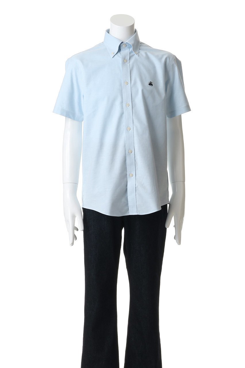 【ブルックス ブラザーズ/Brooks Brothers / MEN】の【MEN】ストレッチコットン GFロゴ ショートスリーブ カジュアルシャツ Regular Fit 人気、トレンドファッション・服の通販 founy(ファニー) 　ファッション　Fashion　メンズファッション　Fashion for Men　ショート　Short, Short Length　ストレッチ　Stretch, Stretchy Fabric　スポーツ　Sports, Activewear　スリーブ　Sleeve, Long Sleeve / Short Sleeve　センター　Center, Center Line　ダウン　Down, Puffer　定番　Standard, Basic Item　フィット　Fit, Slim Fit　プリーツ　Pleats, Pleated　ボックス　Boxy, Box Shape　ポケット　Pocket, Pocket Detail　半袖　Short Sleeve, Half Sleeve　レギュラー　Regular, Standard Fit　おすすめ　Recommended / Our Picks　夏　Summer　新作・新入荷　New Arrivals / New In　other-2|ID: prp329100004933119 ipo3291000000037027256