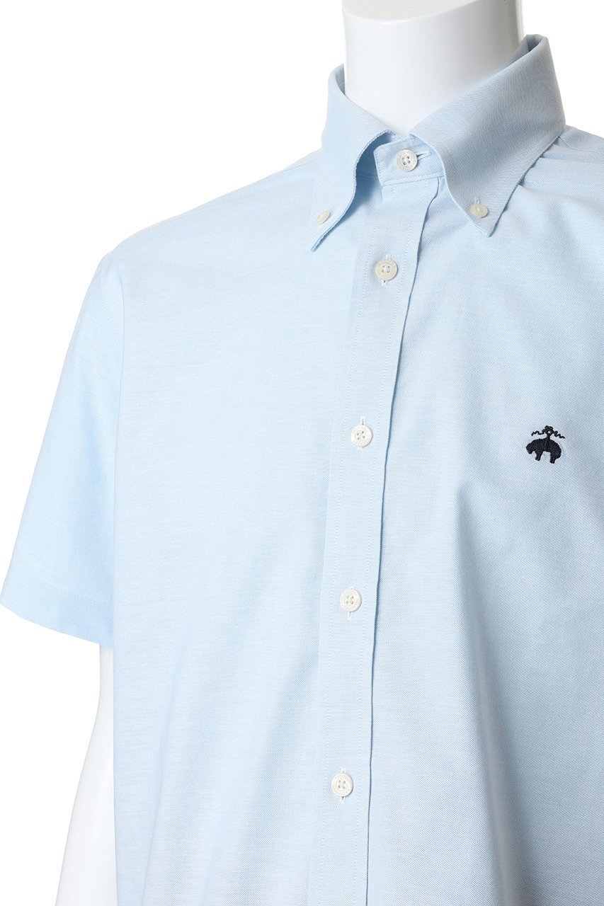 【ブルックス ブラザーズ/Brooks Brothers / MEN】の【MEN】ストレッチコットン GFロゴ ショートスリーブ カジュアルシャツ Regular Fit 人気、トレンドファッション・服の通販 founy(ファニー) 　ファッション　Fashion　メンズファッション　Fashion for Men　ショート　Short, Short Length　ストレッチ　Stretch, Stretchy Fabric　スポーツ　Sports, Activewear　スリーブ　Sleeve, Long Sleeve / Short Sleeve　センター　Center, Center Line　ダウン　Down, Puffer　定番　Standard, Basic Item　フィット　Fit, Slim Fit　プリーツ　Pleats, Pleated　ボックス　Boxy, Box Shape　ポケット　Pocket, Pocket Detail　半袖　Short Sleeve, Half Sleeve　レギュラー　Regular, Standard Fit　おすすめ　Recommended / Our Picks　夏　Summer　新作・新入荷　New Arrivals / New In　other-5|ID: prp329100004933119 ipo3291000000037027260