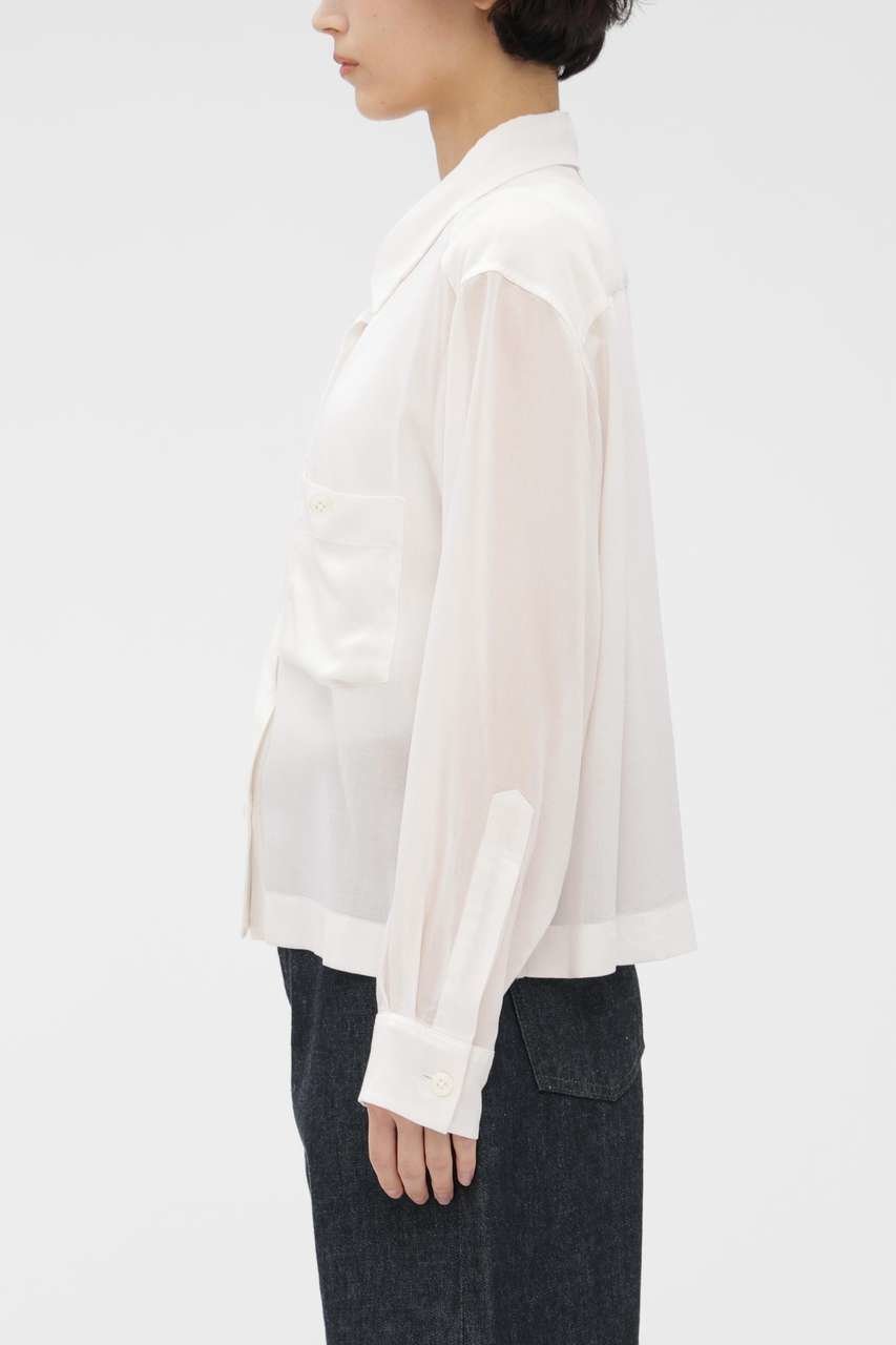 【マーガレットハウエル/MARGARET HOWELL】のCUPRA VOILE PANAMA SHIRT 人気、トレンドファッション・服の通販 founy(ファニー) 　ファッション　Fashion　レディースファッション　Fashion for Women　トップス・カットソー　Cut & Sew Tops　シャツ・ブラウス・オフィスカジュアル　Elegant Blouses & Button-Ups　スクエア　Square, Square Shape　スリーブ　Sleeve, Long Sleeve / Short Sleeve　マニッシュ　Mannish, Boyish　リネン　Linen, Linen Fabric　ロング　Long, Long-Length　定番　Standard, Basic Item　other-3|ID: prp329100004933126 ipo3291000000037027294