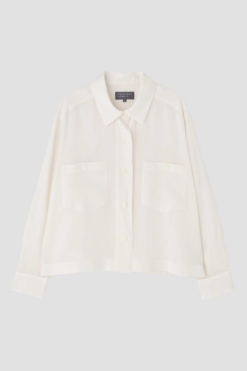 【マーガレットハウエル/MARGARET HOWELL】のCUPRA VOILE PANAMA SHIRT 人気、トレンドファッション・服の通販 founy(ファニー) 　ファッション　Fashion　レディースファッション　Fashion for Women　トップス・カットソー　Cut & Sew Tops　シャツ・ブラウス・オフィスカジュアル　Elegant Blouses & Button-Ups　スクエア　Square, Square Shape　スリーブ　Sleeve, Long Sleeve / Short Sleeve　マニッシュ　Mannish, Boyish　リネン　Linen, Linen Fabric　ロング　Long, Long-Length　定番　Standard, Basic Item　other-4|ID: prp329100004933126 ipo3291000000037027295