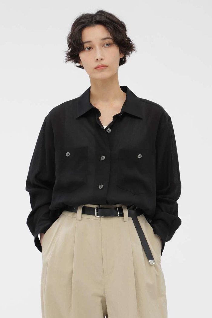 【マーガレットハウエル/MARGARET HOWELL】のCUPRA VOILE PANAMA SHIRT インテリア・キッズ・メンズ・レディースファッション・服の通販 founy(ファウニー) https://founy.com/ ファッション Fashion レディースファッション Fashion for Women トップス・カットソー Cut & Sew Tops シャツ・ブラウス・オフィスカジュアル Elegant Blouses & Button-Ups スクエア Square, Square Shape スリーブ Sleeve, Long Sleeve / Short Sleeve マニッシュ Mannish, Boyish リネン Linen, Linen Fabric ロング Long, Long-Length 定番 Standard, Basic Item |ID: prp329100004933126 ipo3291000000037241219