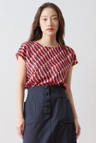 【ティアラ/Tiara】のトリコロールプリントフレンチスリーブブラウス 人気、トレンドファッション・服の通販 founy(ファニー) ファッション Fashion レディースファッション Fashion for Women トップス・カットソー Cut & Sew Tops シャツ・ブラウス・オフィスカジュアル Elegant Blouses & Button-Ups おすすめ Recommended / Our Picks ショート Short, Short Length シンプル Simple, Minimal スカーフ Scarf, Neckwear スリーブ Sleeve, Long Sleeve / Short Sleeve セットアップ Set-Up, Coordinated Outfit ツイル Twist, Twisted Detail デニム Denim, Jeans Material フレンチ French, French Style プリント Print, Printed Pattern ボトム Bottoms, Lower Wear 新作・新入荷 New Arrivals / New In thumbnail レッド|ID: prp329100004933129 ipo3291000000037027307