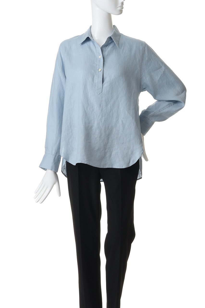 【ティアラ/Tiara】のリネンブラウス 人気、トレンドファッション・服の通販 founy(ファニー) 　ファッション　Fashion　レディースファッション　Fashion for Women　トップス・カットソー　Cut & Sew Tops　シャツ・ブラウス・オフィスカジュアル　Elegant Blouses & Button-Ups　シンプル　Simple, Minimal　スリーブ　Sleeve, Long Sleeve / Short Sleeve　リネン　Linen, Linen Fabric　ロング　Long, Long-Length　夏　Summer　新作・新入荷　New Arrivals / New In　春　Spring　S/S・春夏　SS, Spring/Summer, Warm Season　other-2|ID: prp329100004933131 ipo3291000000037027317