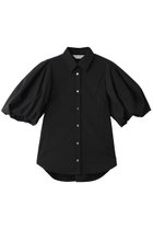 【フォルフォルモ/FORFORMO】のTuck Puff Sleeve Shirt 人気、トレンドファッション・服の通販 founy(ファニー) ファッション Fashion レディースファッション Fashion for Women トップス・カットソー Cut & Sew Tops シャツ・ブラウス・オフィスカジュアル Elegant Blouses & Button-Ups ショート Short, Short Length スリーブ Sleeve, Long Sleeve / Short Sleeve センター Center, Center Line バルーン Balloon, Balloon Silhouette ボトム Bottoms, Lower Wear マニッシュ Mannish, Boyish エレガント 上品 Elegant 新作・新入荷 New Arrivals / New In thumbnail ブラック|ID: prp329100004933133 ipo3291000000037027327
