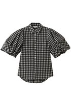【フォルフォルモ/FORFORMO】のTuck Puff Sleeve Shirt 人気、トレンドファッション・服の通販 founy(ファニー) ファッション Fashion レディースファッション Fashion for Women トップス・カットソー Cut & Sew Tops シャツ・ブラウス・オフィスカジュアル Elegant Blouses & Button-Ups ショート Short, Short Length スリーブ Sleeve, Long Sleeve / Short Sleeve センター Center, Center Line バルーン Balloon, Balloon Silhouette ボトム Bottoms, Lower Wear マニッシュ Mannish, Boyish エレガント 上品 Elegant 新作・新入荷 New Arrivals / New In thumbnail チェックブラック|ID: prp329100004933133 ipo3291000000037027328