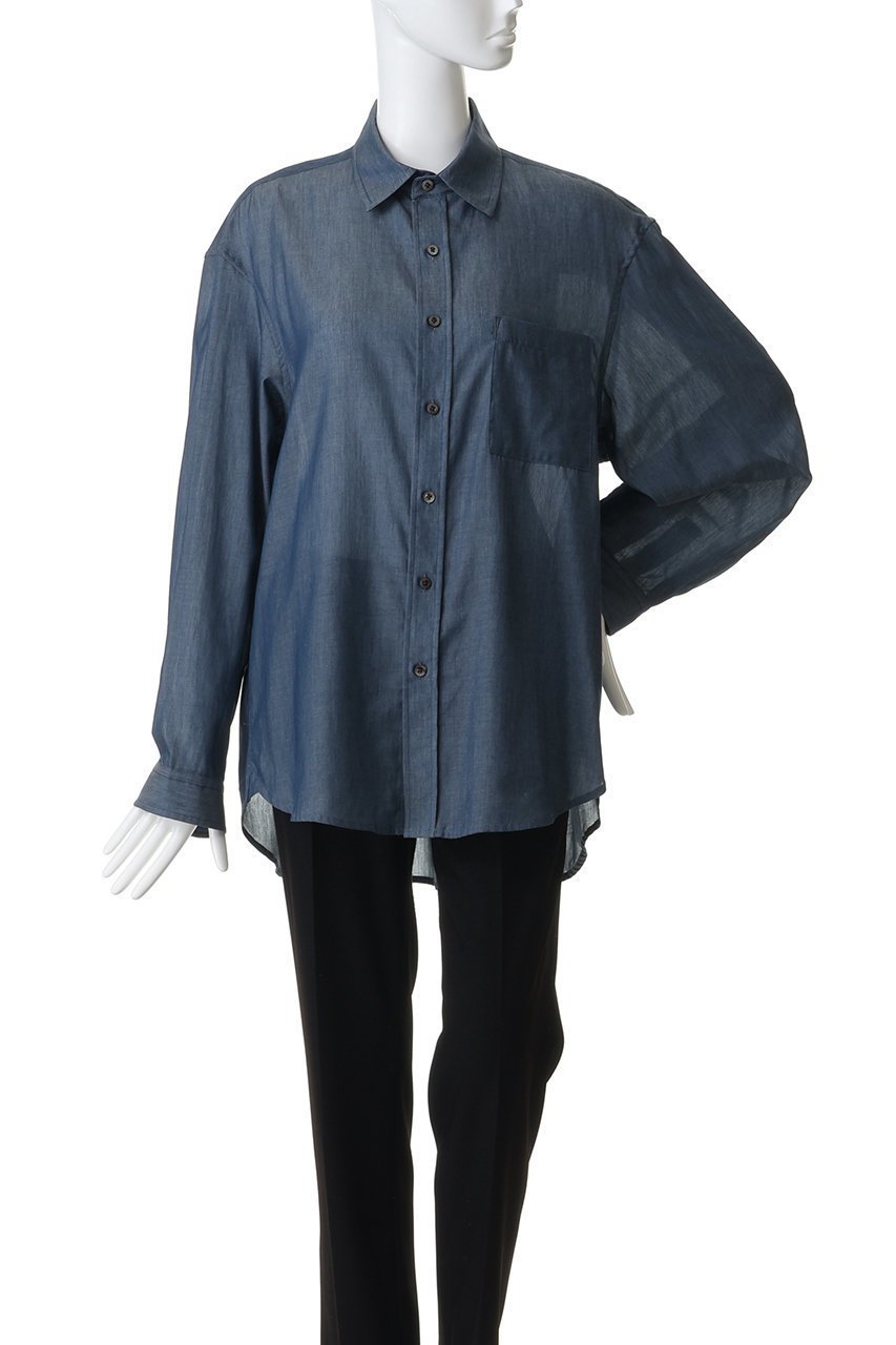 【メゾンスペシャル/MAISON SPECIAL】の【UNISEX】2.25oz Super Light シアーデニムシャツ 人気、トレンドファッション・服の通販 founy(ファニー) 　ファッション　Fashion　レディースファッション　Fashion for Women　トップス・カットソー　Cut & Sew Tops　シャツ・ブラウス・オフィスカジュアル　Elegant Blouses & Button-Ups　ユニセックス　Unisex, Genderless　シアー　Sheer, See-Through　シンプル　Simple, Minimal　スリーブ　Sleeve, Long Sleeve / Short Sleeve　デニム　Denim, Jeans Material　ロング　Long, Long-Length　夏　Summer　新作・新入荷　New Arrivals / New In　春　Spring　S/S・春夏　SS, Spring/Summer, Warm Season　other-2|ID: prp329100004933140 ipo3291000000037027372