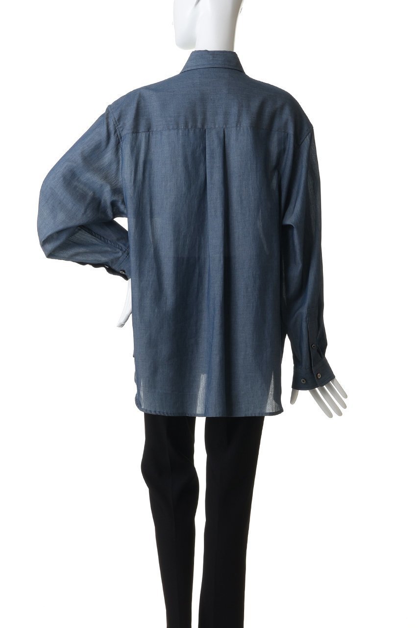 【メゾンスペシャル/MAISON SPECIAL】の【UNISEX】2.25oz Super Light シアーデニムシャツ 人気、トレンドファッション・服の通販 founy(ファニー) 　ファッション　Fashion　レディースファッション　Fashion for Women　トップス・カットソー　Cut & Sew Tops　シャツ・ブラウス・オフィスカジュアル　Elegant Blouses & Button-Ups　ユニセックス　Unisex, Genderless　シアー　Sheer, See-Through　シンプル　Simple, Minimal　スリーブ　Sleeve, Long Sleeve / Short Sleeve　デニム　Denim, Jeans Material　ロング　Long, Long-Length　夏　Summer　新作・新入荷　New Arrivals / New In　春　Spring　S/S・春夏　SS, Spring/Summer, Warm Season　other-4|ID: prp329100004933140 ipo3291000000037027375