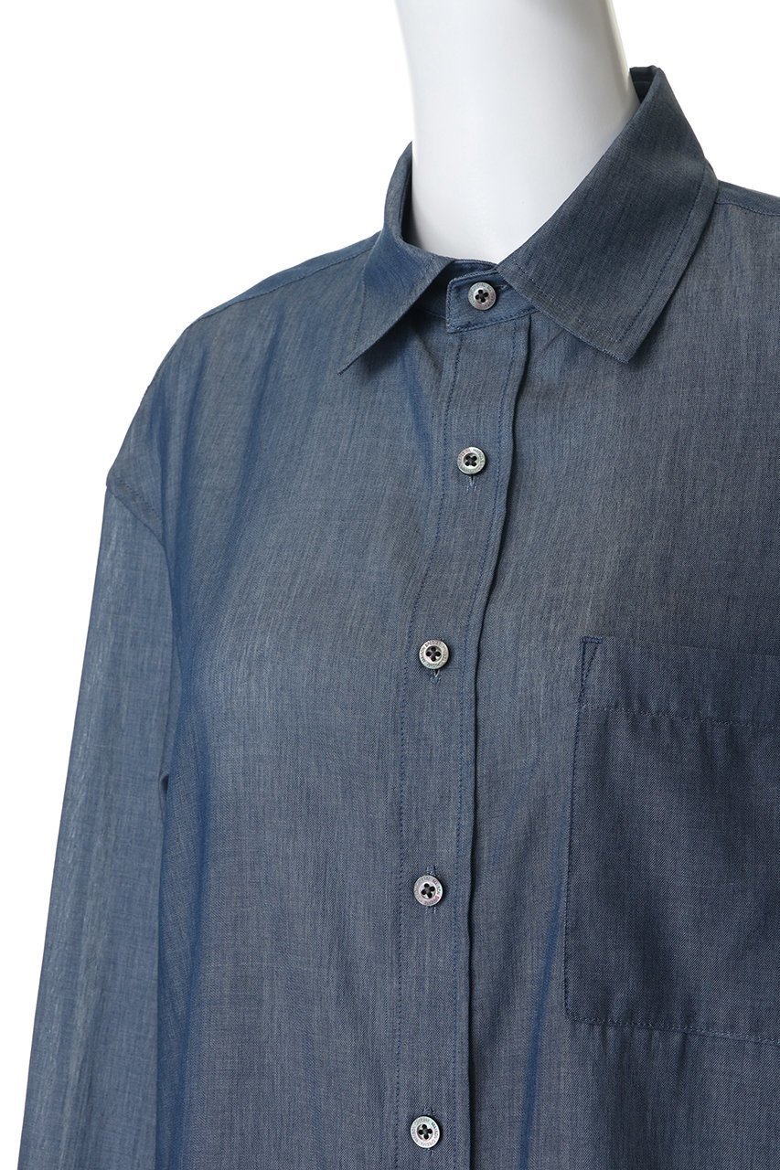 【メゾンスペシャル/MAISON SPECIAL】の【UNISEX】2.25oz Super Light シアーデニムシャツ 人気、トレンドファッション・服の通販 founy(ファニー) 　ファッション　Fashion　レディースファッション　Fashion for Women　トップス・カットソー　Cut & Sew Tops　シャツ・ブラウス・オフィスカジュアル　Elegant Blouses & Button-Ups　ユニセックス　Unisex, Genderless　シアー　Sheer, See-Through　シンプル　Simple, Minimal　スリーブ　Sleeve, Long Sleeve / Short Sleeve　デニム　Denim, Jeans Material　ロング　Long, Long-Length　夏　Summer　新作・新入荷　New Arrivals / New In　春　Spring　S/S・春夏　SS, Spring/Summer, Warm Season　other-5|ID: prp329100004933140 ipo3291000000037027377