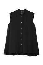 【プルミエ アロンディスモン/1er Arrondissement】のキュプラフィブリルノースリーブシャツ 人気、トレンドファッション・服の通販 founy(ファニー) ファッション Fashion レディースファッション Fashion for Women トップス・カットソー Cut & Sew Tops キャミソール&ノースリーブ Camisoles & Sleeveless Tops シャツ・ブラウス・オフィスカジュアル Elegant Blouses & Button-Ups キュプラ Cupro, Eco Fabric ギャザー Gathered, Ruffled ノースリーブ Sleeveless, No-Sleeve フロント Front, Front Design 夏 Summer 定番 Standard, Basic Item 新作・新入荷 New Arrivals / New In 春 Spring S/S・春夏 SS, Spring/Summer, Warm Season thumbnail ブラック|ID: prp329100004933143 ipo3291000000037027391