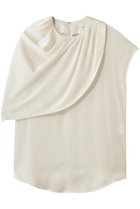 【デザイン ワークス/DESIGN WORKS】の【セットアップ対応】サテンアシンメトリーケープブラウス 人気、トレンドファッション・服の通販 founy(ファニー) ファッション Fashion レディースファッション Fashion for Women トップス・カットソー Cut & Sew Tops シャツ・ブラウス・オフィスカジュアル Elegant Blouses & Button-Ups アシンメトリー Asymmetrical Style サテン Satin, Glossy Fabric ショート Short, Short Length スリーブ Sleeve, Long Sleeve / Short Sleeve セットアップ Set-Up, Coordinated Outfit フレア Flare, Flared ボトム Bottoms, Lower Wear エレガント 上品 Elegant 新作・新入荷 New Arrivals / New In thumbnail アイボリー|ID: prp329100004933146 ipo3291000000037027404