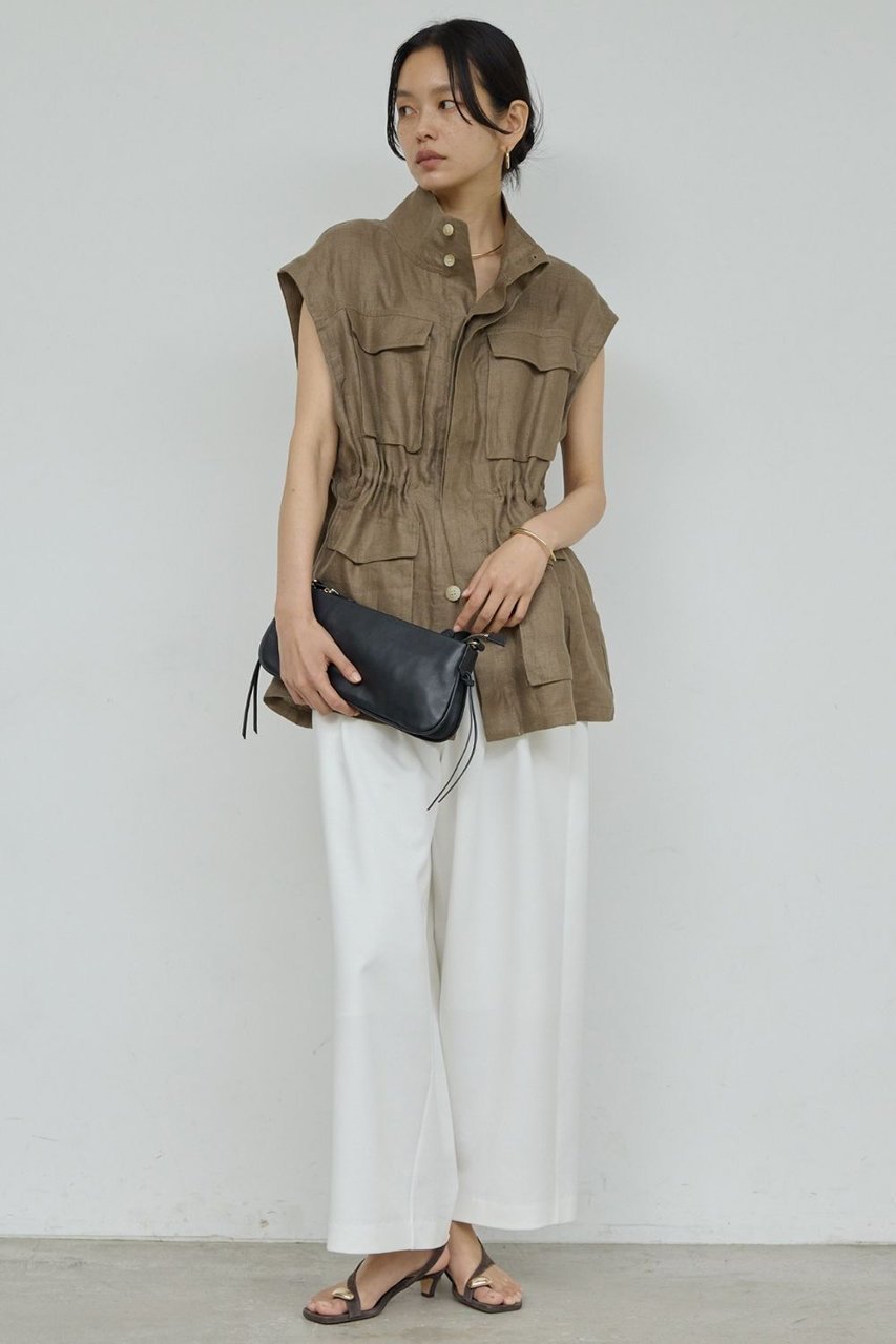 【ガリャルダガランテ/GALLARDAGALANTE】のフレンチリネンジレ 人気、トレンドファッション・服の通販 founy(ファニー) 　ファッション　Fashion　レディースファッション　Fashion for Women　アウター　Coat / Outerwear Collection　レディースジャケット・軽アウター　Jackets　エレガント 上品　Elegant　ジャケット　Jacket, Outerwear　スリーブ　Sleeve, Long Sleeve / Short Sleeve　フレンチ　French, French Style　ベスト　Vest, Waistcoat　ミリタリー　Military, Army Style　新作・新入荷　New Arrivals / New In　other-2|ID: prp329100004933156 ipo3291000000037027469