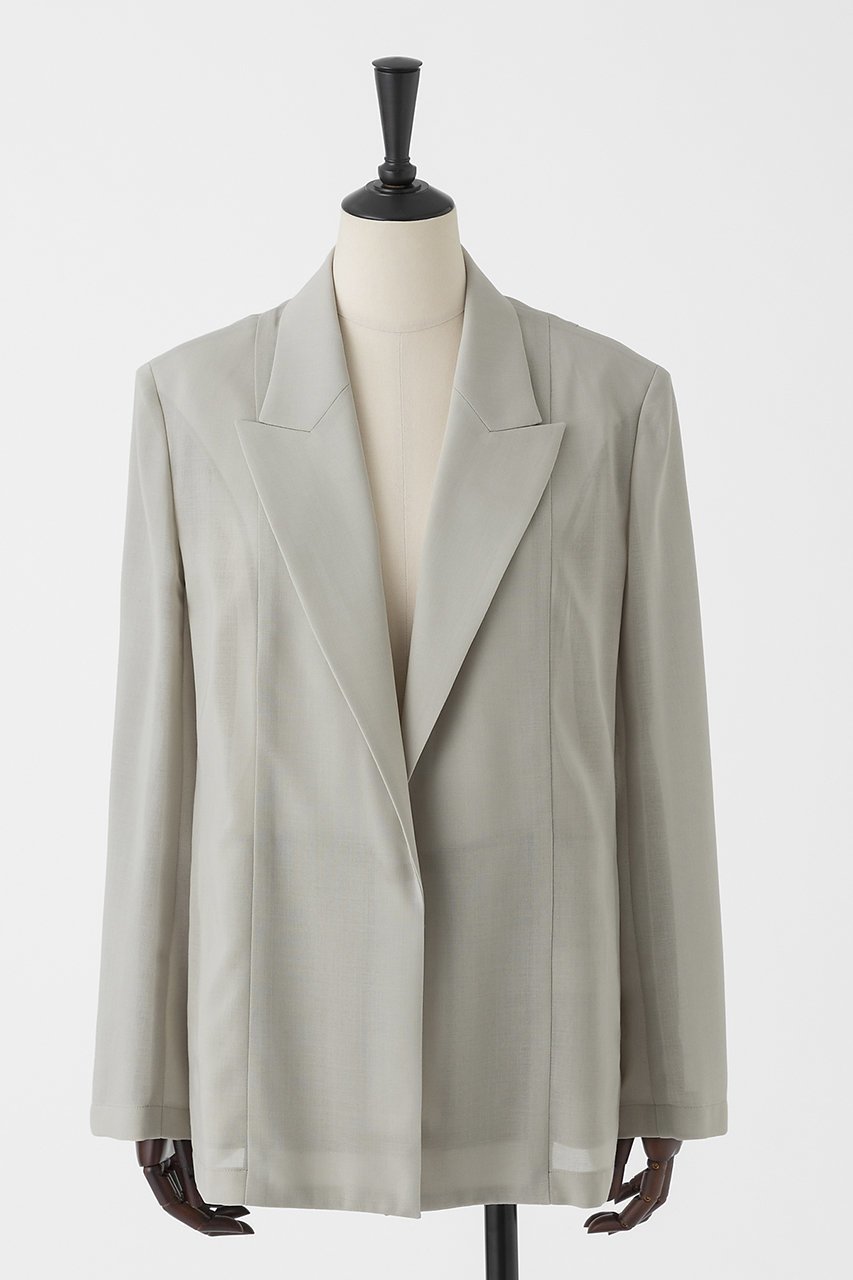 【オーヴィル/EAUVIRE】のシアーウールジャケット インテリア・キッズ・メンズ・レディースファッション・服の通販 founy(ファニー) 　ファッション　Fashion　レディースファッション　Fashion for Women　アウター　Coat / Outerwear Collection　レディースジャケット・軽アウター　Jackets　ジャケット　Jacket, Outerwear　夏　Summer　新作・新入荷　New Arrivals / New In　軽量　Lightweight, Ultra Light　ライトグレー|ID: prp329100004933158 ipo3291000000037027480