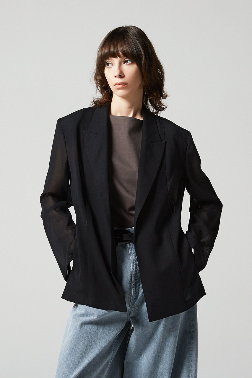 【オーヴィル/EAUVIRE】のシアーウールジャケット 人気、トレンドファッション・服の通販 founy(ファニー) 　ファッション　Fashion　レディースファッション　Fashion for Women　アウター　Coat / Outerwear Collection　レディースジャケット・軽アウター　Jackets　ジャケット　Jacket, Outerwear　夏　Summer　新作・新入荷　New Arrivals / New In　軽量　Lightweight, Ultra Light　other-8|ID: prp329100004933158 ipo3291000000037027491