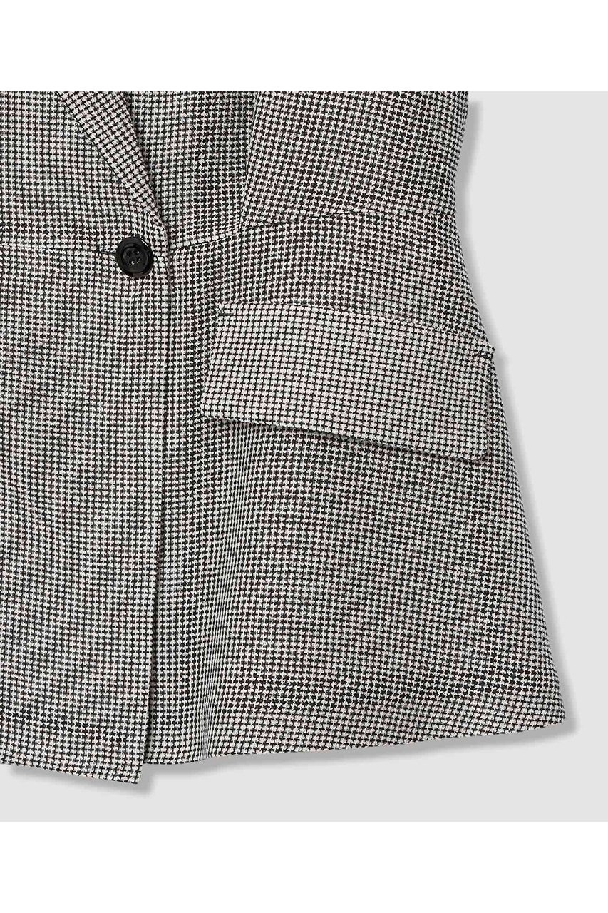 【アナイ/ANAYI】のカラミダブルペプラム ジャケット 人気、トレンドファッション・服の通販 founy(ファニー) 　ファッション　Fashion　レディースファッション　Fashion for Women　アウター　Coat / Outerwear Collection　レディースジャケット・軽アウター　Jackets　インナー　Innerwear　ジャケット　Jacket, Outerwear　ダブル　Double, Double-Breasted　チェック　Check, Plaid, Tartan　テーラード　Tailored, Tailored Fit　ノースリーブ　Sleeveless, No-Sleeve　ペプラム　Peplum, Flared Hem　モノトーン　Monotone, Black and White　新作・新入荷　New Arrivals / New In　other-4|ID: prp329100004933162 ipo3291000000037027518