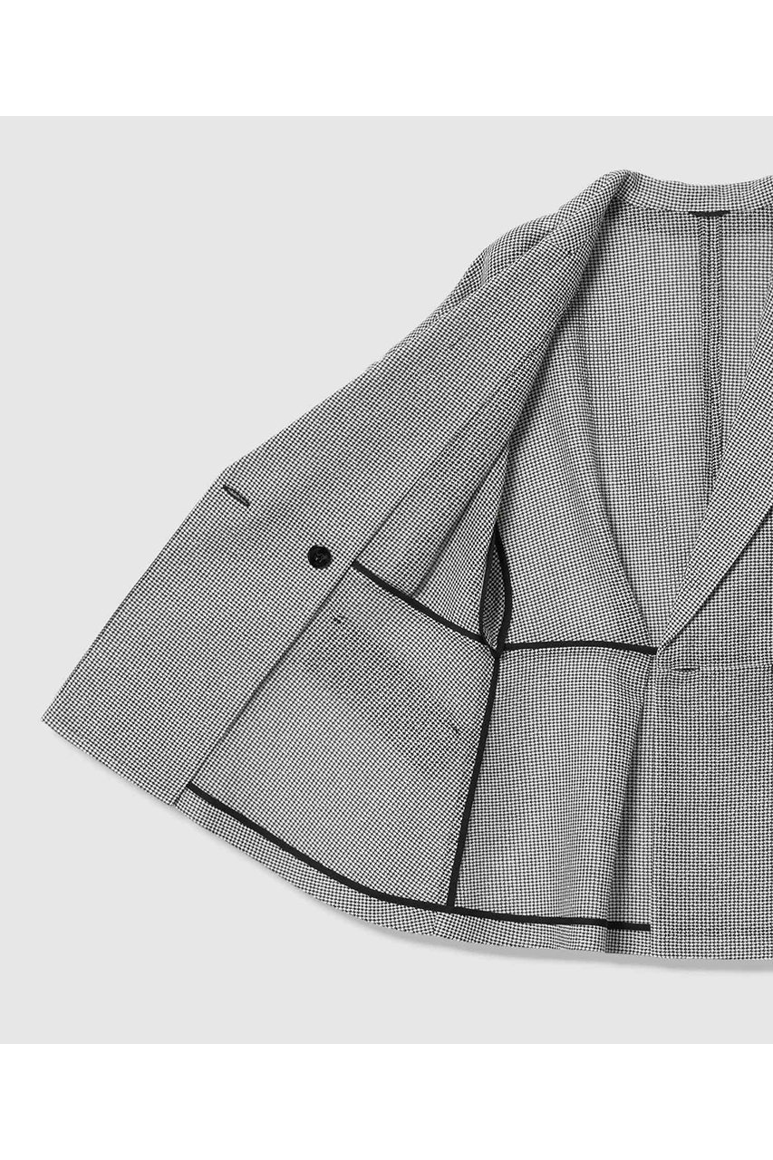 【アナイ/ANAYI】のカラミダブルペプラム ジャケット 人気、トレンドファッション・服の通販 founy(ファニー) 　ファッション　Fashion　レディースファッション　Fashion for Women　アウター　Coat / Outerwear Collection　レディースジャケット・軽アウター　Jackets　インナー　Innerwear　ジャケット　Jacket, Outerwear　ダブル　Double, Double-Breasted　チェック　Check, Plaid, Tartan　テーラード　Tailored, Tailored Fit　ノースリーブ　Sleeveless, No-Sleeve　ペプラム　Peplum, Flared Hem　モノトーン　Monotone, Black and White　新作・新入荷　New Arrivals / New In　other-6|ID: prp329100004933162 ipo3291000000037027520