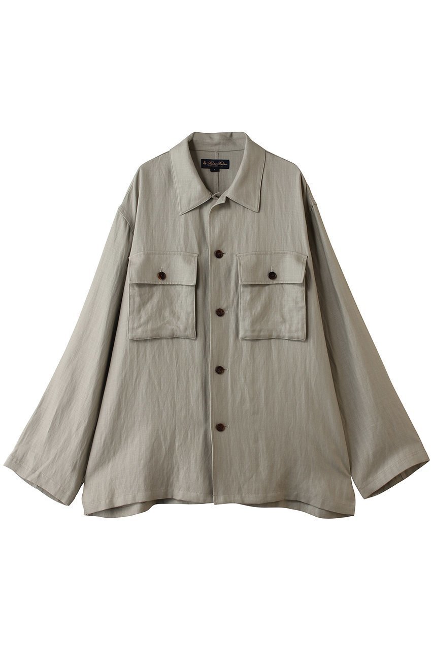 【ブルックス ブラザーズ/Brooks Brothers / MEN】の【MEN】リヨセル/リネン ヘリンボーン CPOシャツジャケット 人気、トレンドファッション・服の通販 founy(ファニー) 　ファッション　Fashion　メンズファッション　Fashion for Men　春　Spring　ショーツ　Shorts, Short Pants　ジャケット　Jacket, Outerwear　スリット　Slit, Slit Detail　セットアップ　Set-Up, Coordinated Outfit　セーター　Sweater, Knitwear　ドレープ　Drape, Draping Fabric　定番　Standard, Basic Item　長袖　Long Sleeve, Full Sleeve　バランス　Balance, Style Balance　フィット　Fit, Slim Fit　フラップ　Flap, Flap Pocket　プリーツ　Pleats, Pleated　ボックス　Boxy, Box Shape　ポケット　Pocket, Pocket Detail　ミリタリー　Military, Army Style　リネン　Linen, Linen Fabric　リラックス　Relax, Relaxed Fit　S/S・春夏　SS, Spring/Summer, Warm Season　夏　Summer　エレガント 上品　Elegant　新作・新入荷　New Arrivals / New In　 other-1|ID: prp329100004933165 ipo3291000000037027534